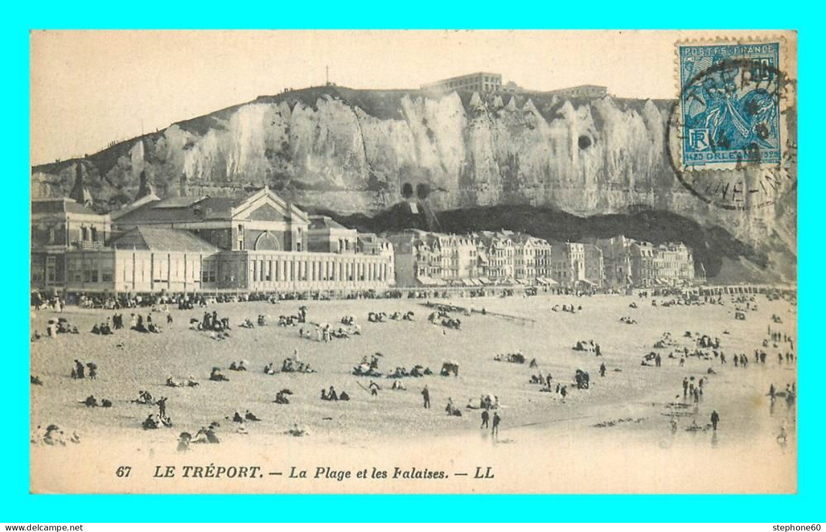 A809 / 437 76 - LE TREPORT Plage Et Les Falaises - Le Treport