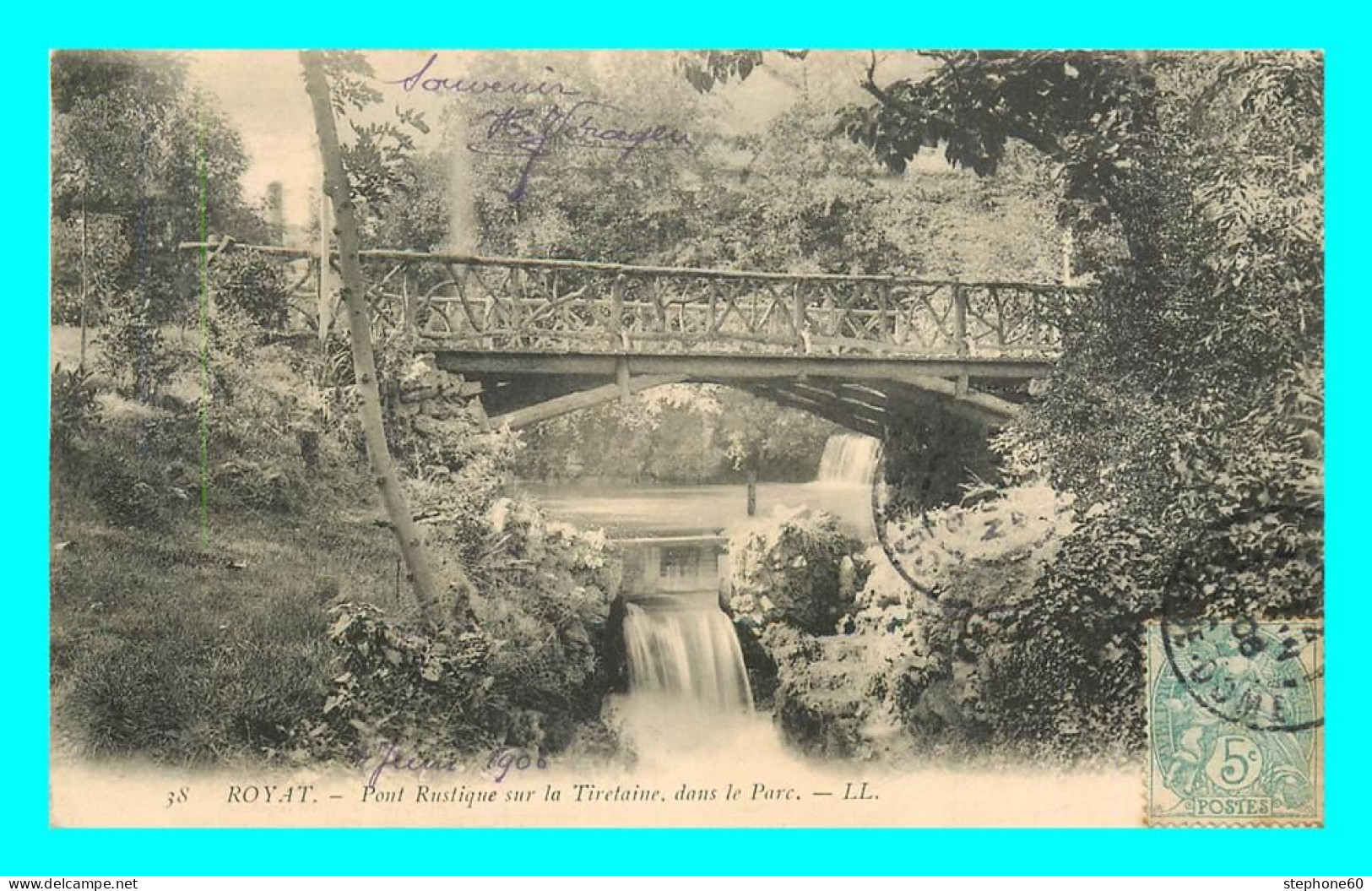 A809 / 211 63 - ROYAT Pont Rustique Sur La Tiretaine Dans Le Parc - Royat