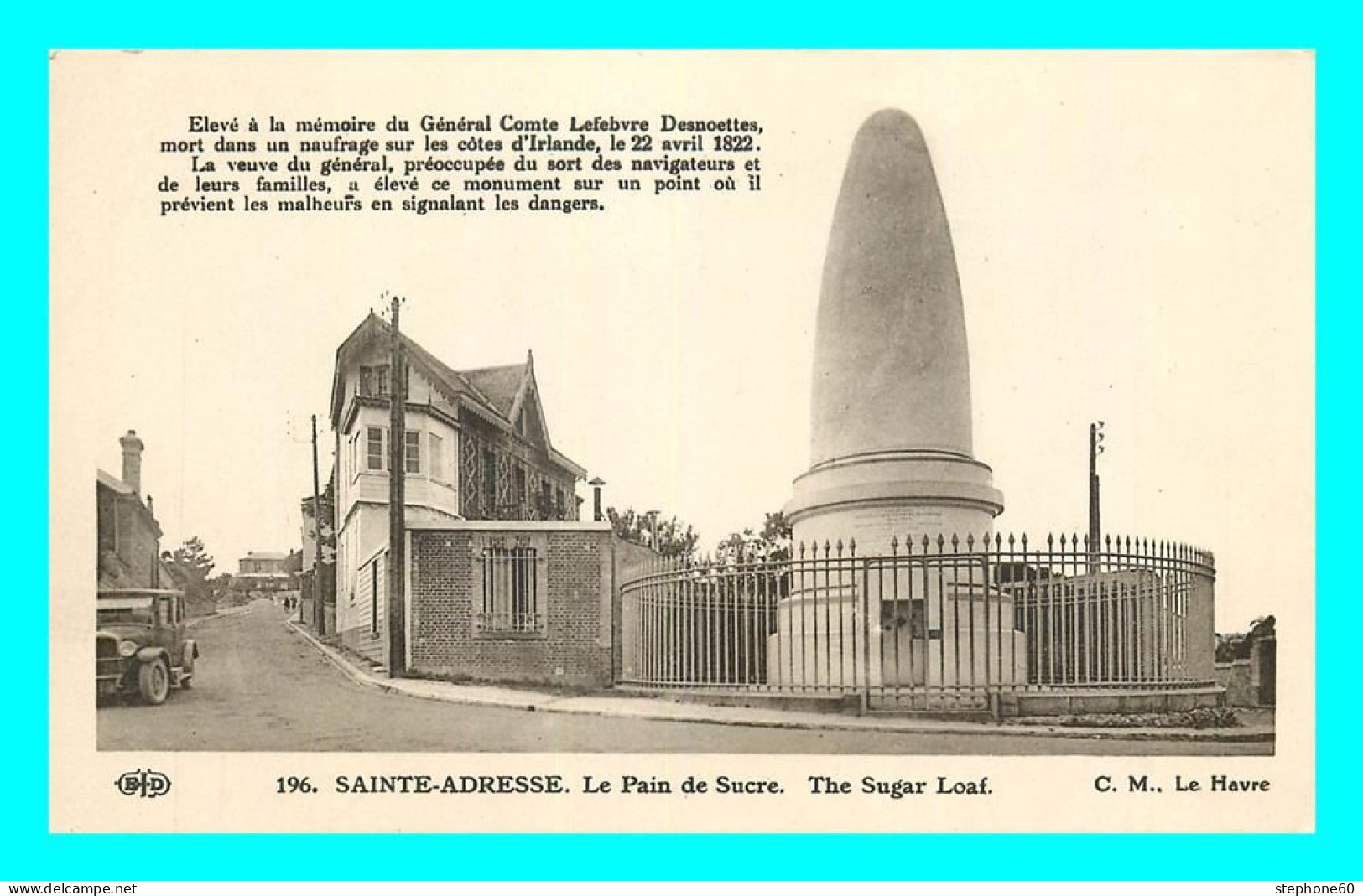 A809 / 335 76 - SAINTE ADRESSE Le Pain De Sucre - Sainte Adresse