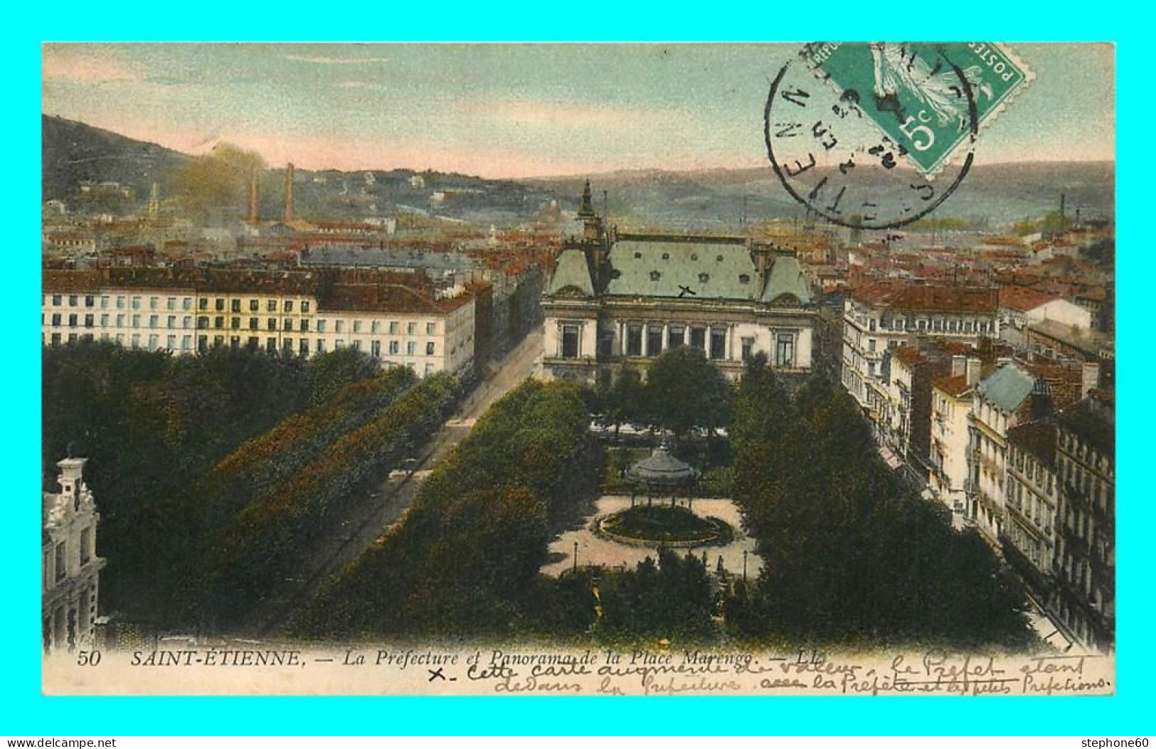 A812 / 171 42 - SAINT ETIENNE Préfecture Et Panorama De La Place - Saint Etienne