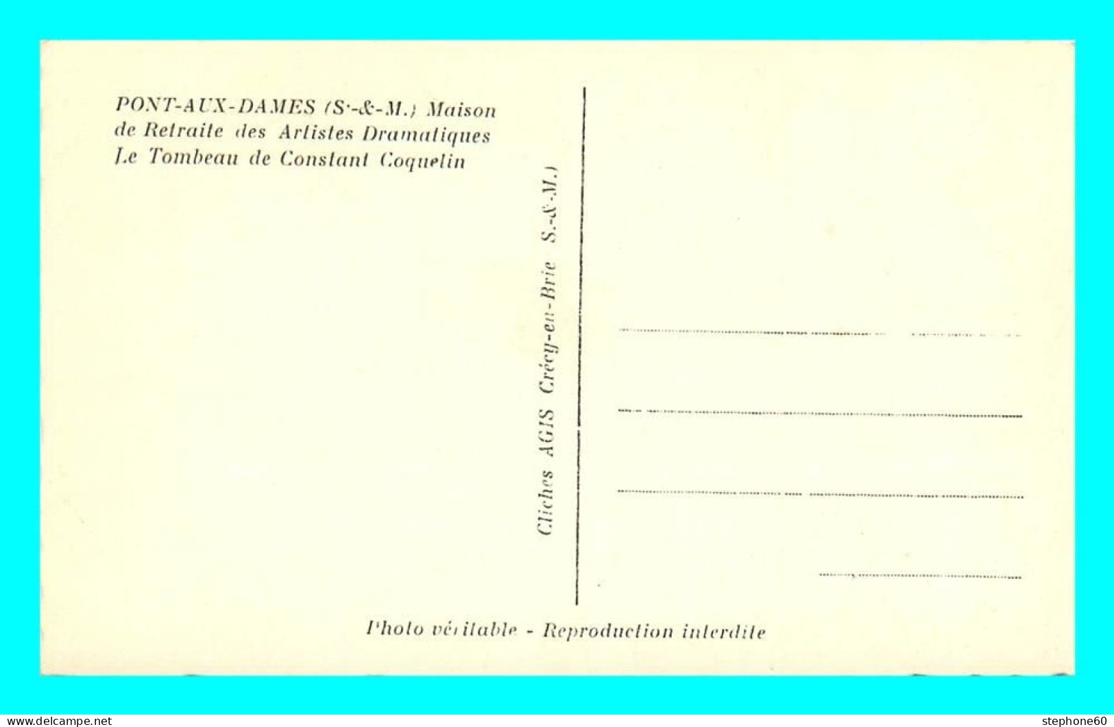 A810 / 275 77 - PONT AUX DAMES Maison De Retraite Tombeau - Other & Unclassified