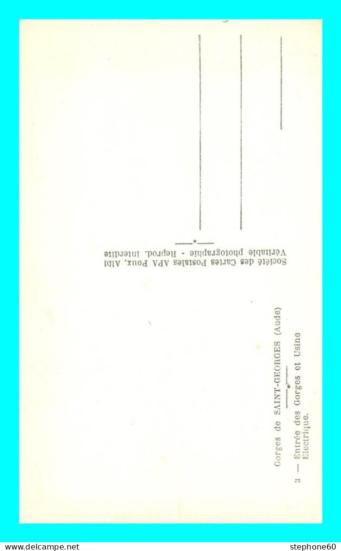 A810 / 593 11 - Gorges De Saint Georges Entrée Des Gorges Et Usine Electrique - Other & Unclassified