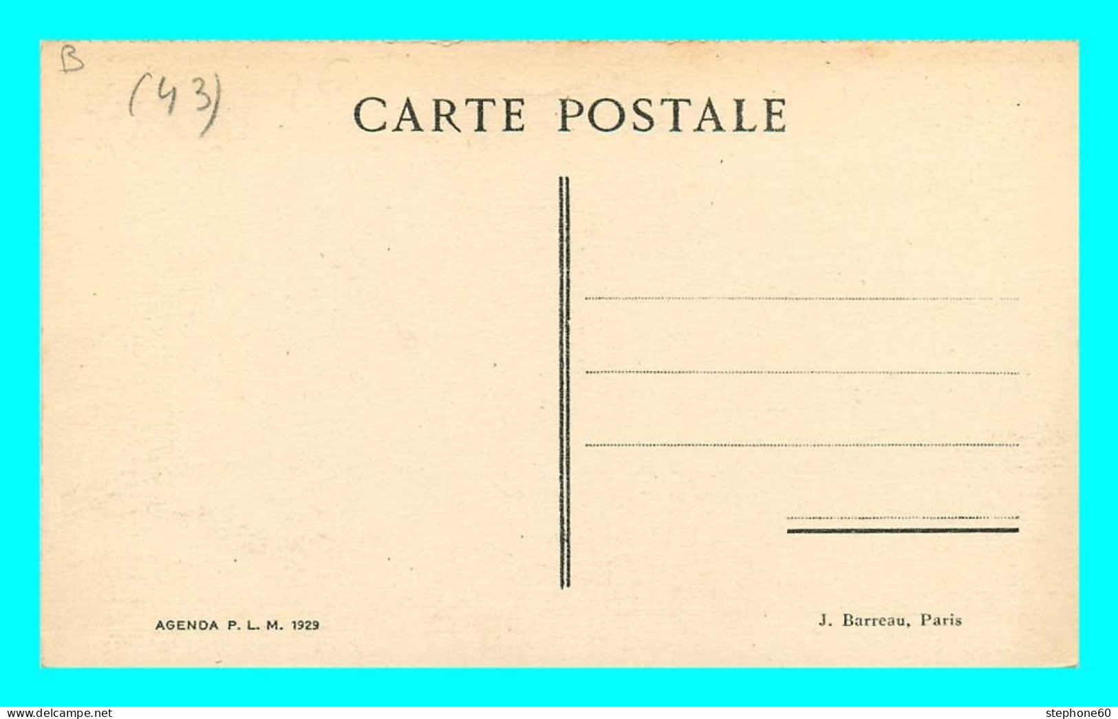 A816 / 163 43 - LE PUY EN VELAY Vue Panoramique - Agenda P.L.M. 1929 - Le Puy En Velay