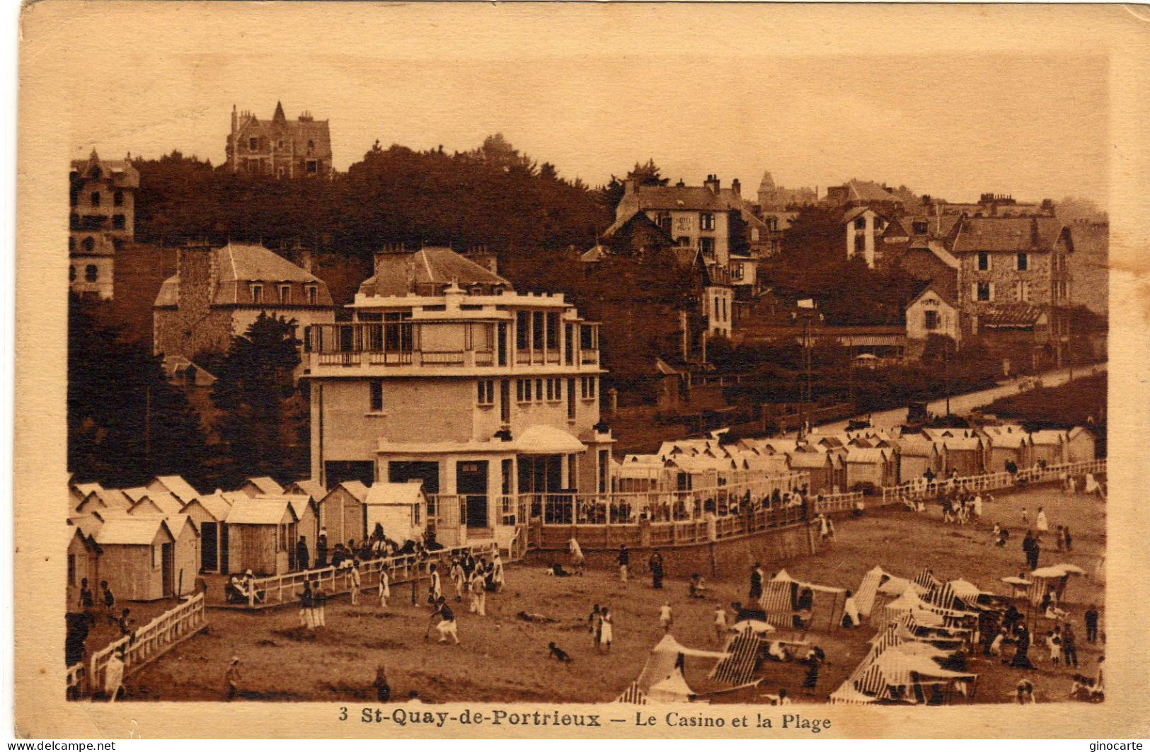 St Saint Quay Portrieux Le Casino Et La Plage - Saint-Quay-Portrieux