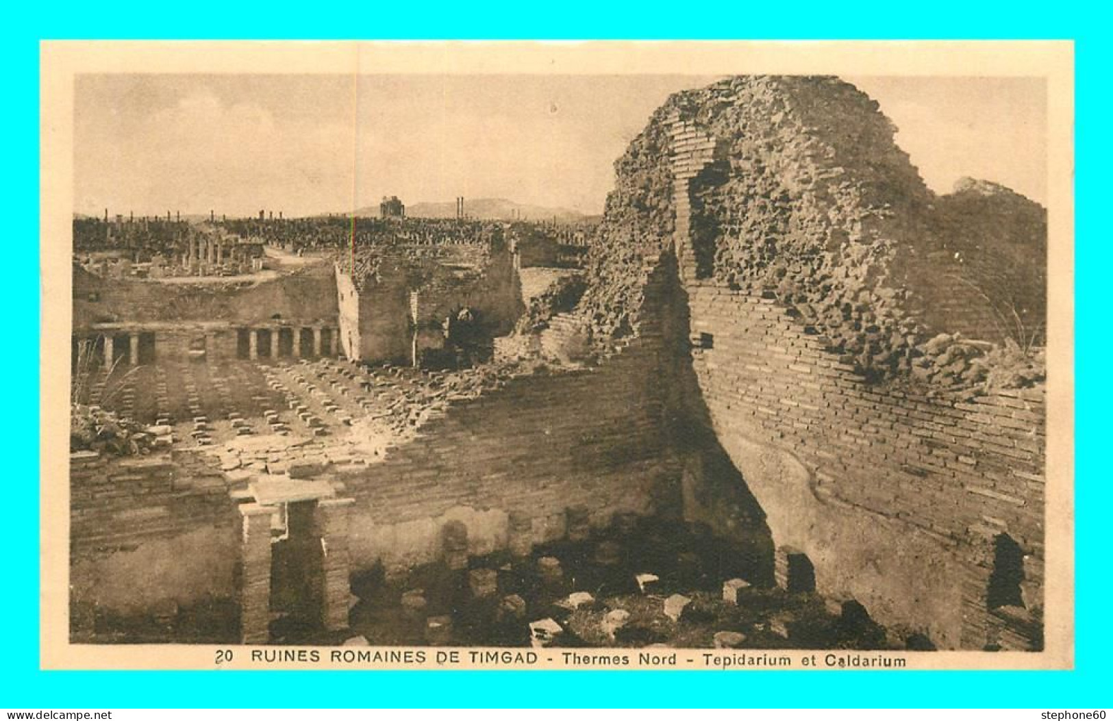 A813 / 349 ALGERIE Ruines Romaines De TIMGAD Thermes Nord - Autres & Non Classés