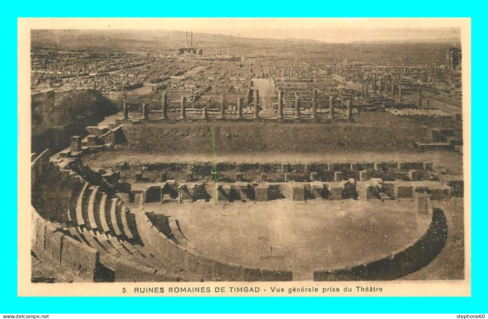 A813 / 359 ALGERIE Ruines Romaines De TIMGAD Vue Générale Prise Du Théatre - Altri & Non Classificati