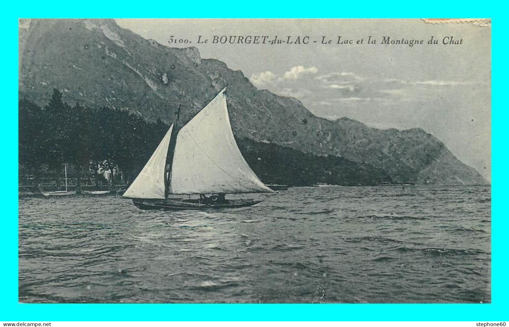 A814 / 049 73 - LE BOURGET DU LAC Lac Et Montagne Du Chat ( Voilier ) - Le Bourget Du Lac