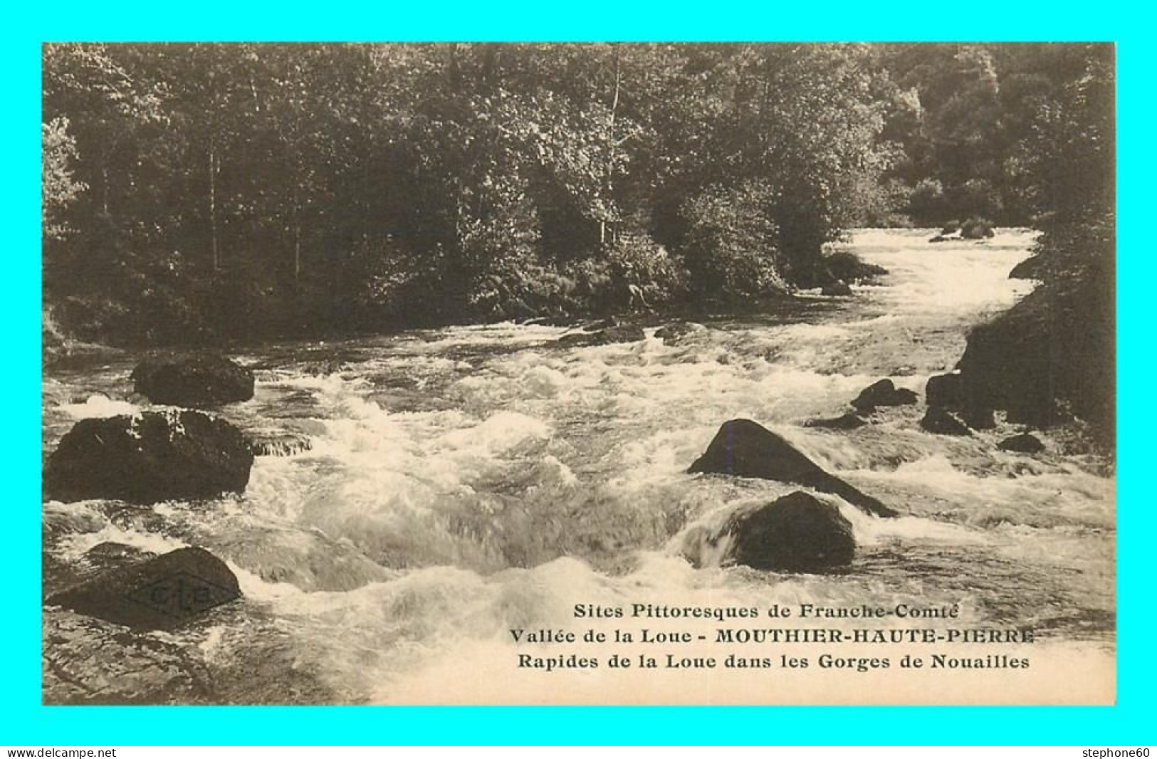 A814 / 191 25 - MOUTHIER HAUTE PIERRE Rapides De La Loue Gorges De Nouailles - Autres & Non Classés