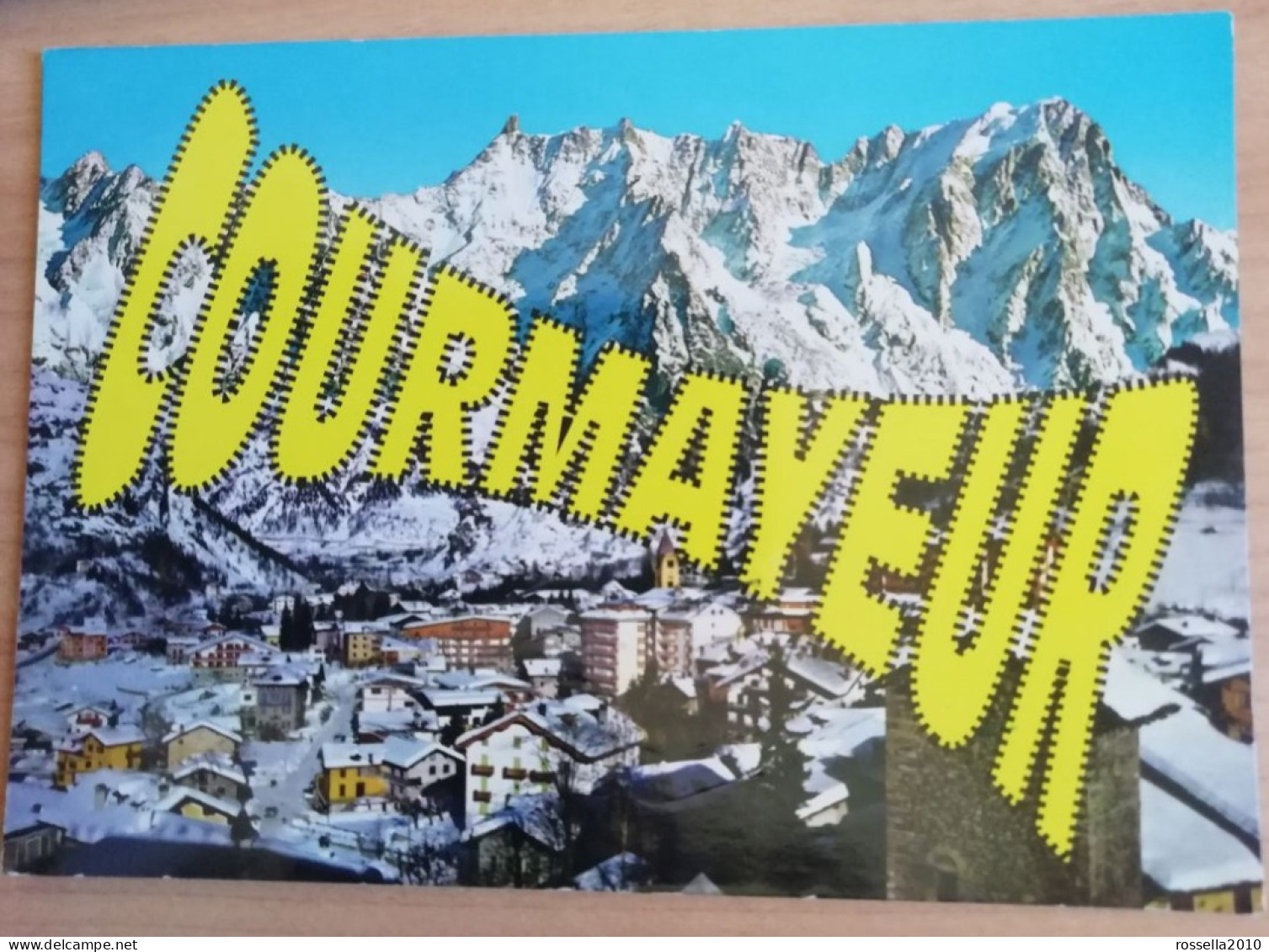 CARTOLINA ITALIA 2000 VALLE D'AOSTA COURMAYEUR SALUTI Italy Postcard ITALIEN Ansichtskarten - Aosta
