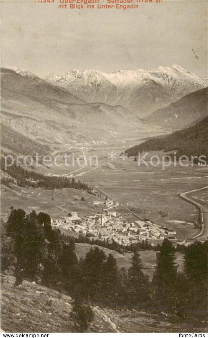 13822998 Samaden Mit Blick Ins Unter Engadin Samaden - Autres & Non Classés