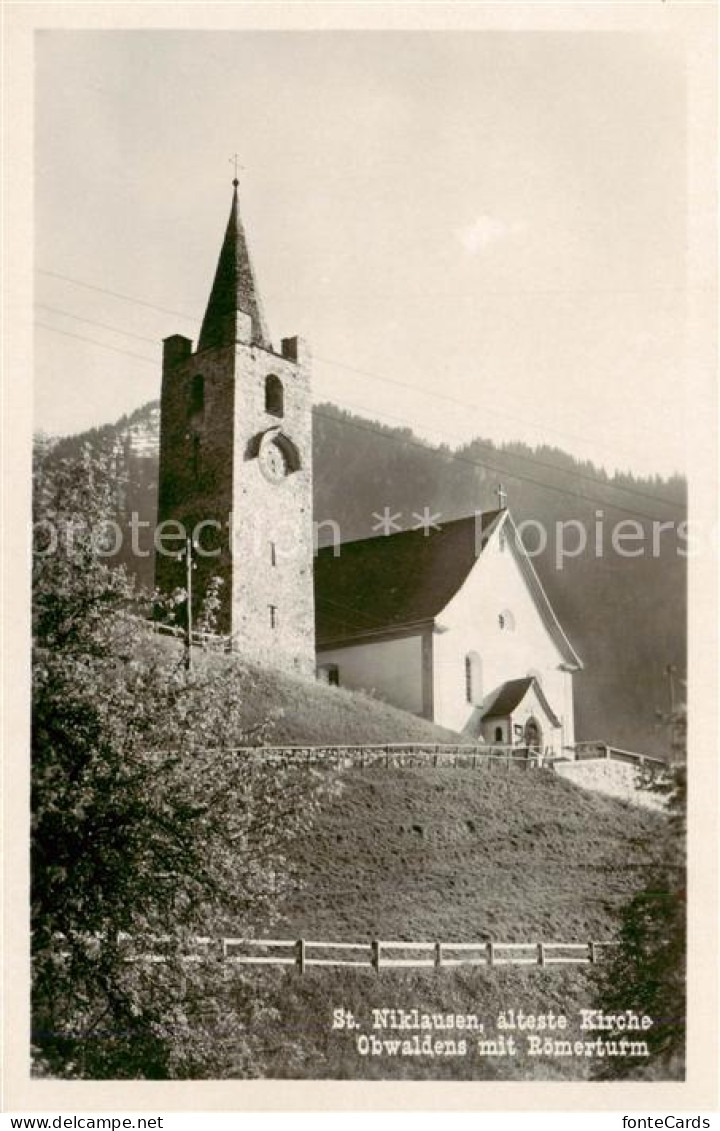 13822992 St Niklausen OW Aelteste Kirche Mit Roemerturm St Niklausen OW - Sonstige & Ohne Zuordnung