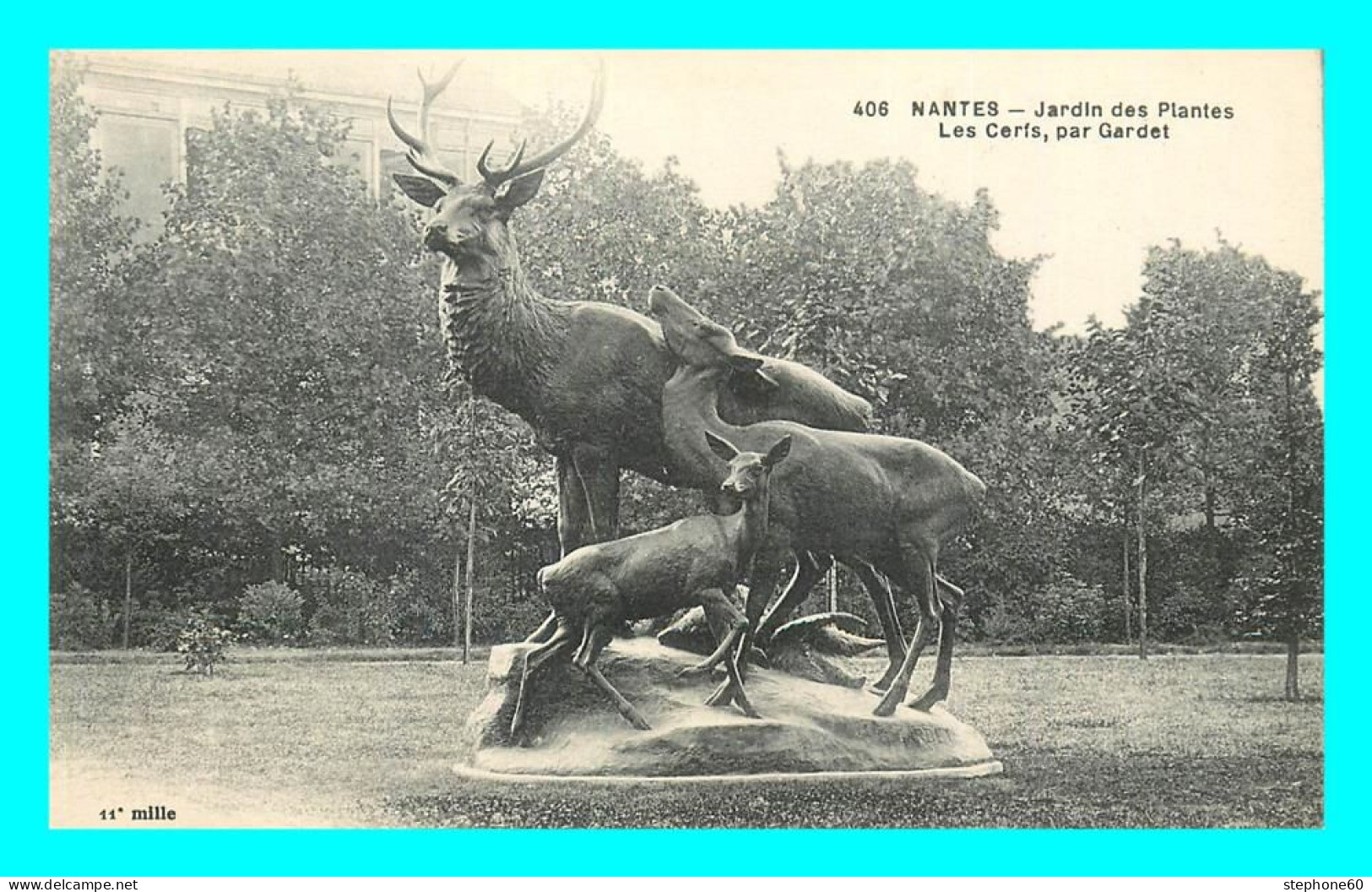 A821 / 375 44 - NANTES Jardin Des Plantes Les Cerfs Par Gardet - Nantes