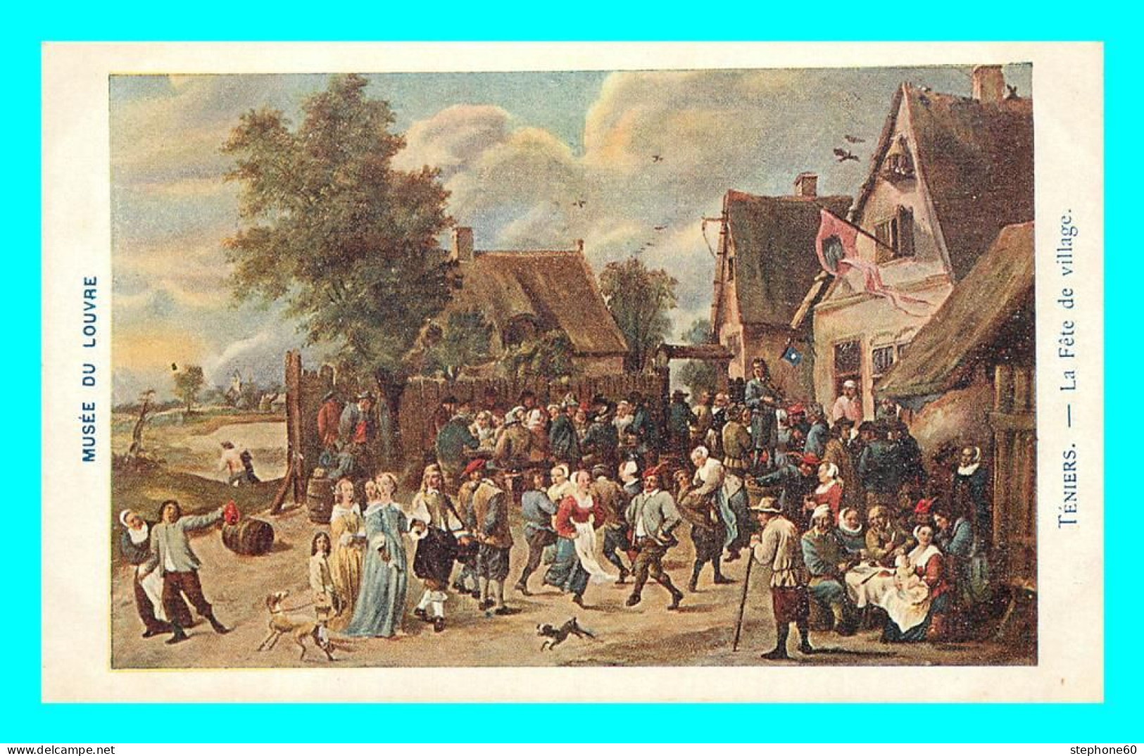 A819 / 435 Tableau TENIERS La Fete De Village - Malerei & Gemälde