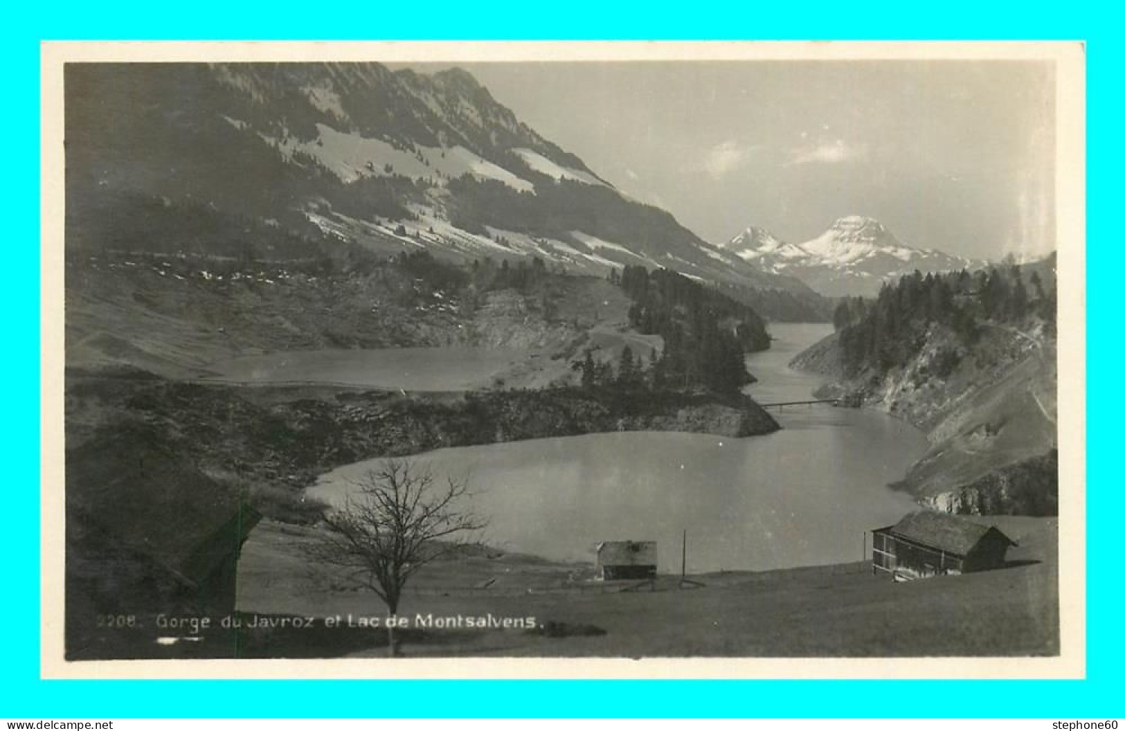 A819 / 023 Suisse Gorge Du Javroz Et Lac De Montsalvens - Other & Unclassified