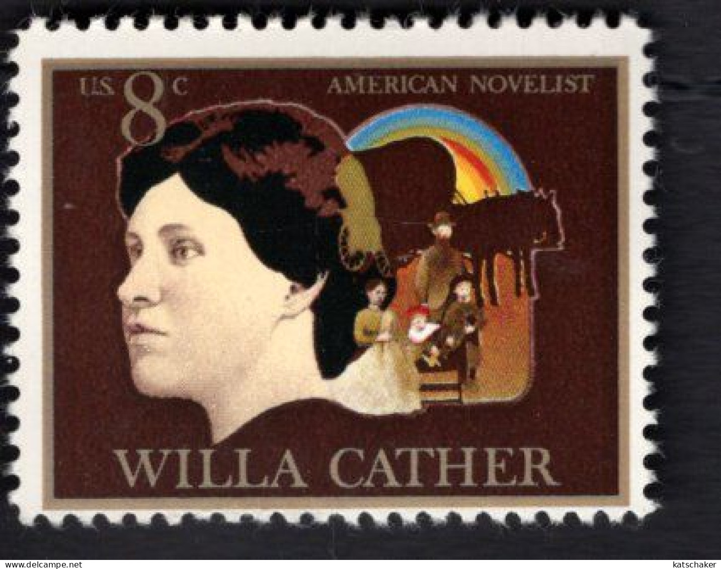 205152276 1973 SCOTT 1487 (XX)  POSTFRIS MINT NEVER HINGED  - AMERICAN ARTS WILLA CATHER - Neufs