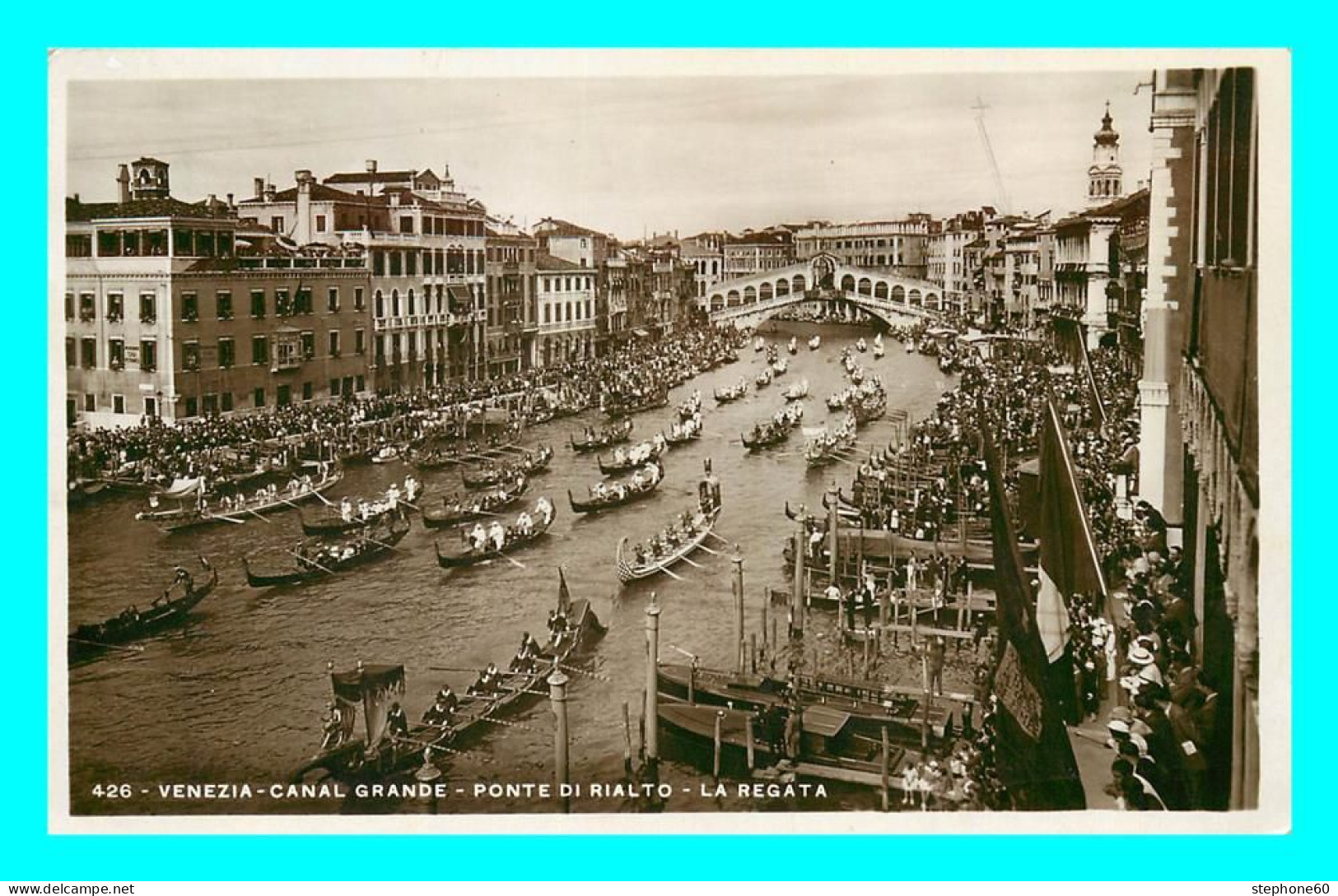 A822 / 379 VENEZIA Canal Grande Ponte Di Rialto La Regata - Venezia (Venedig)