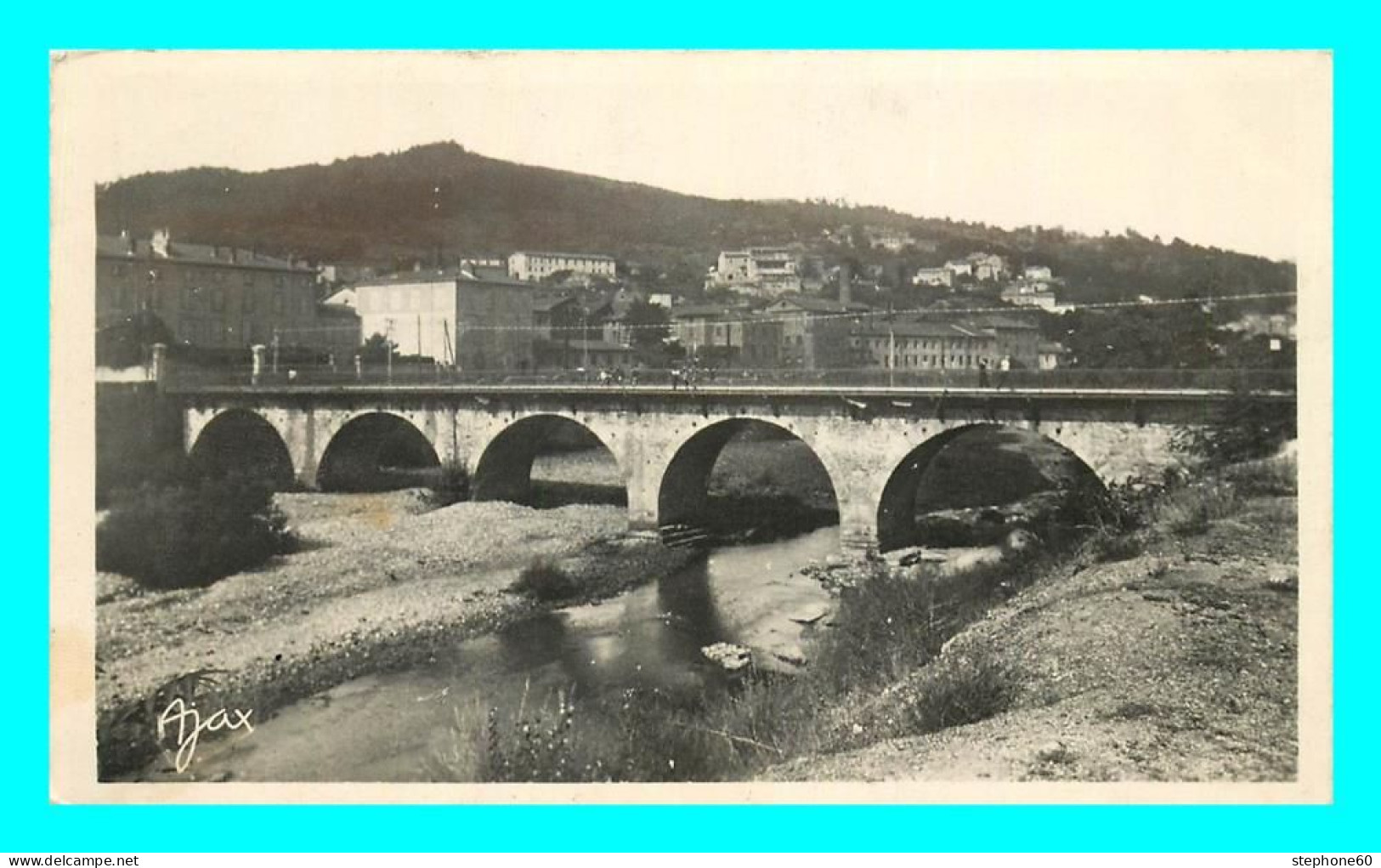 A820 / 063 30 - BESSEGES Pont Et La Ceze Du Coté Des Usines - Bessèges