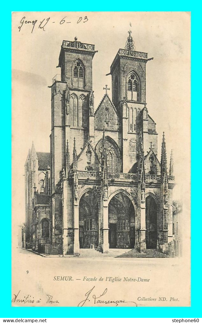 A823 / 635 21 - SEMUR Facade De L'Eglise Notre Dame - Semur