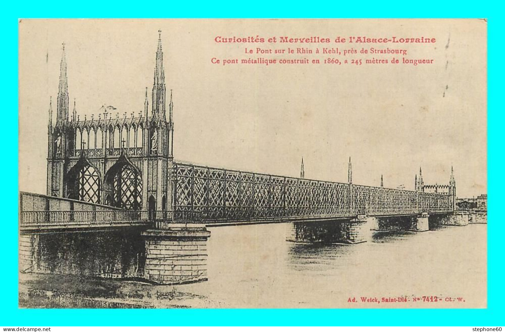 A823 / 141  Pont Sur Le Rhin à Kehl Pres Strasbourg - Kehl