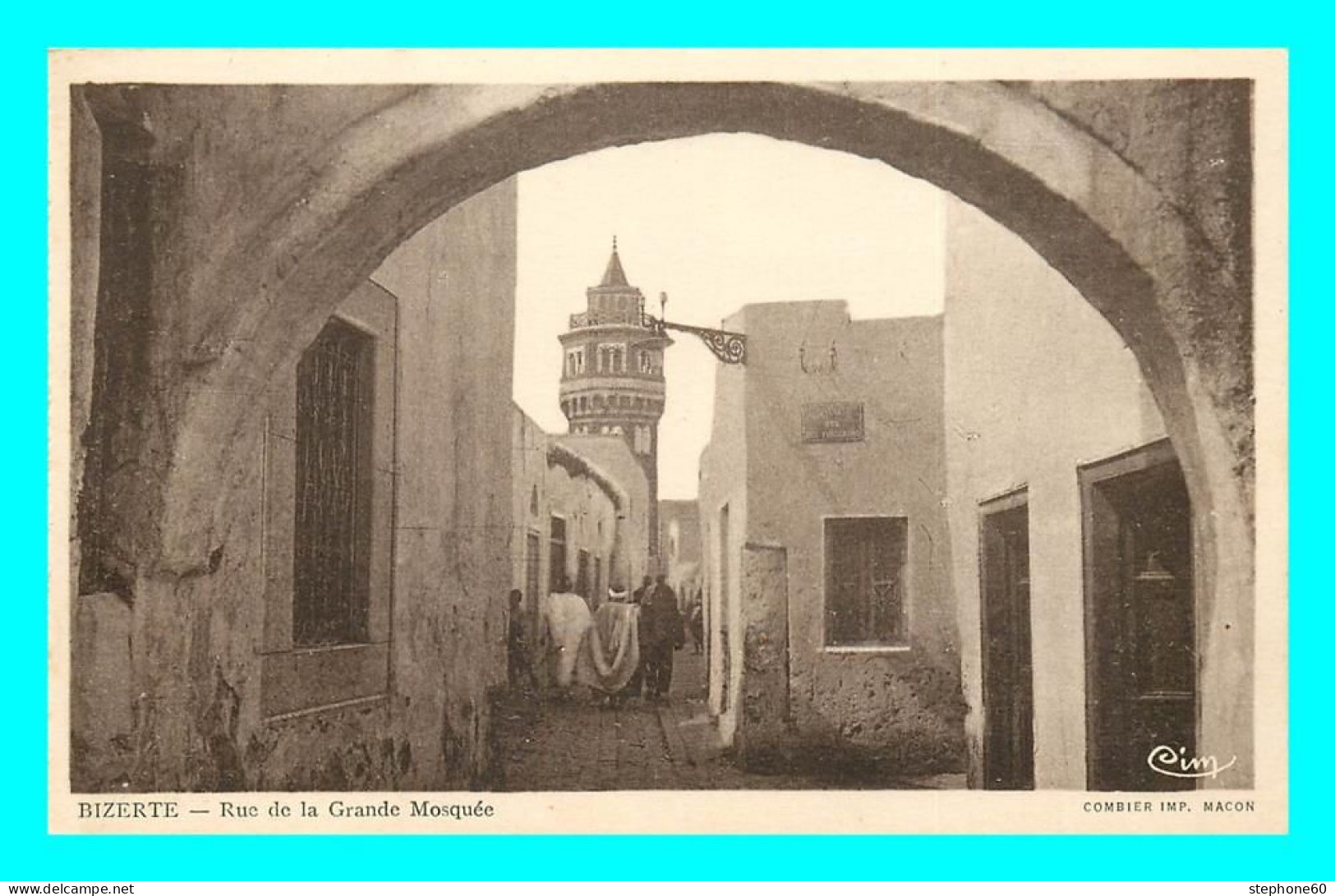 A824 / 041 Tunisie BIZERTE Rue De La Grande Mosquée - Tunisia