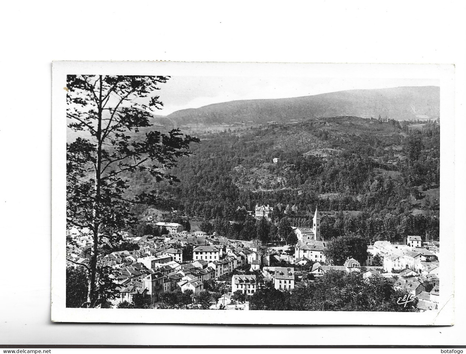 CPA PHOTO DPT 09 AX LES THERMES VUE SUD EST, LE COUSTOU (voir Timbres) - Ax Les Thermes