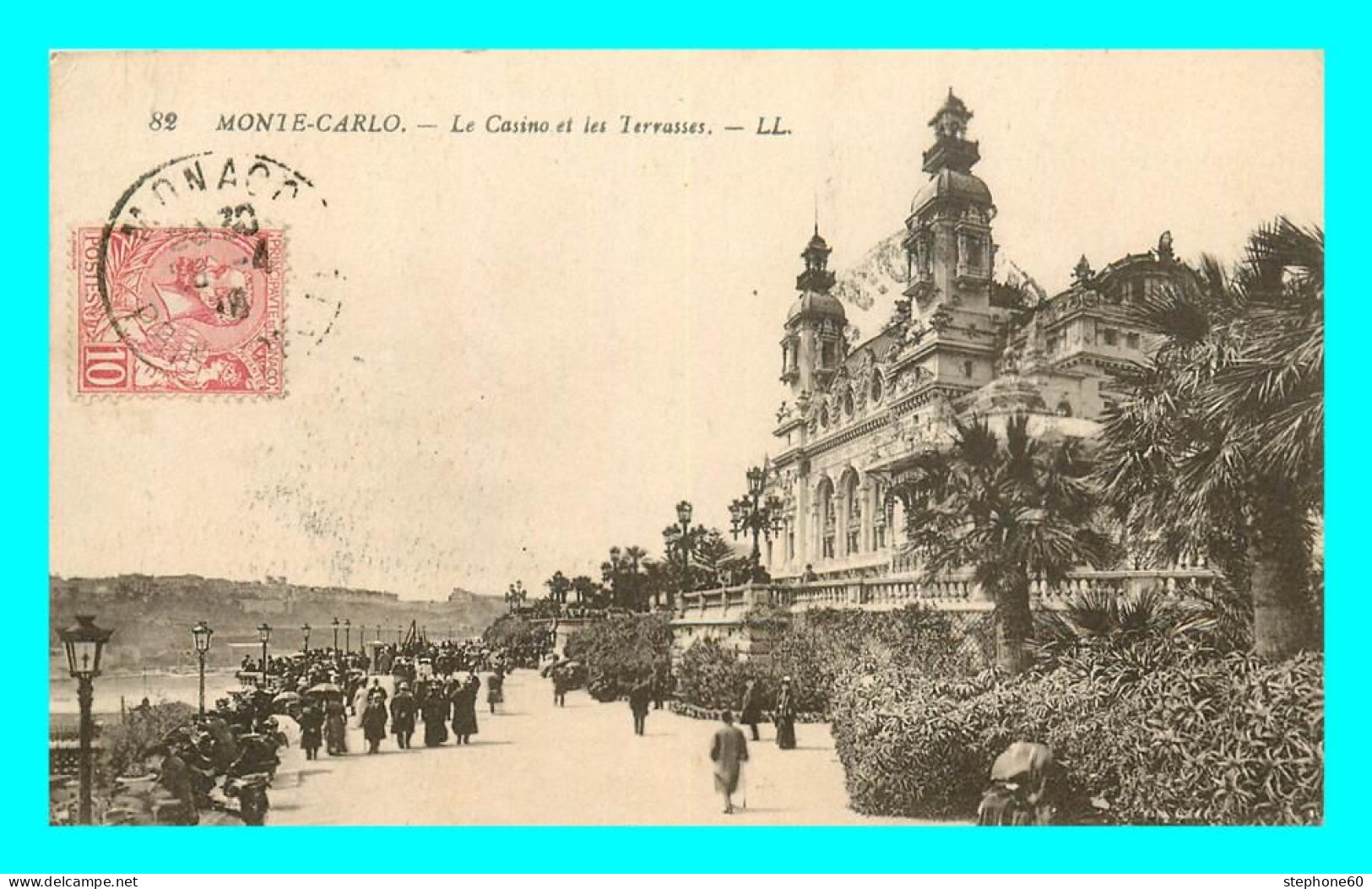 A824 / 299 MONTE CARLO Casino Et Les Terrasses ( Timbre ) - Monte-Carlo