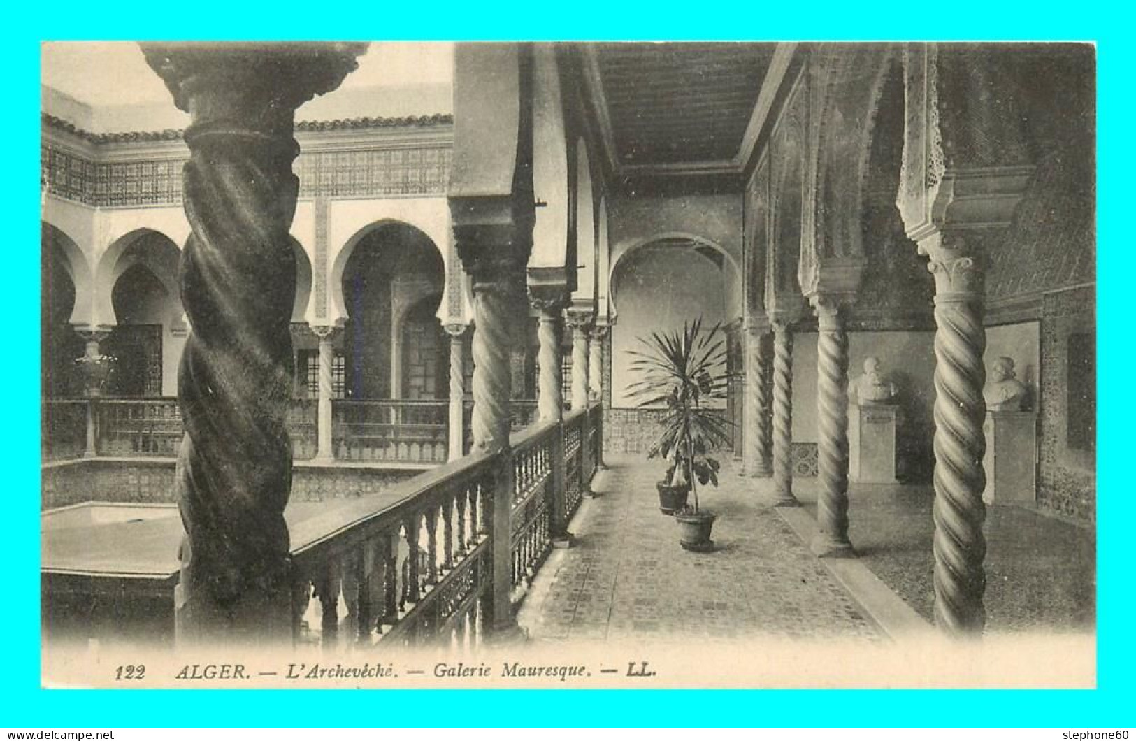 A824 / 561 Algérie ALGER Archeveché Galerie Mauresque - Alger