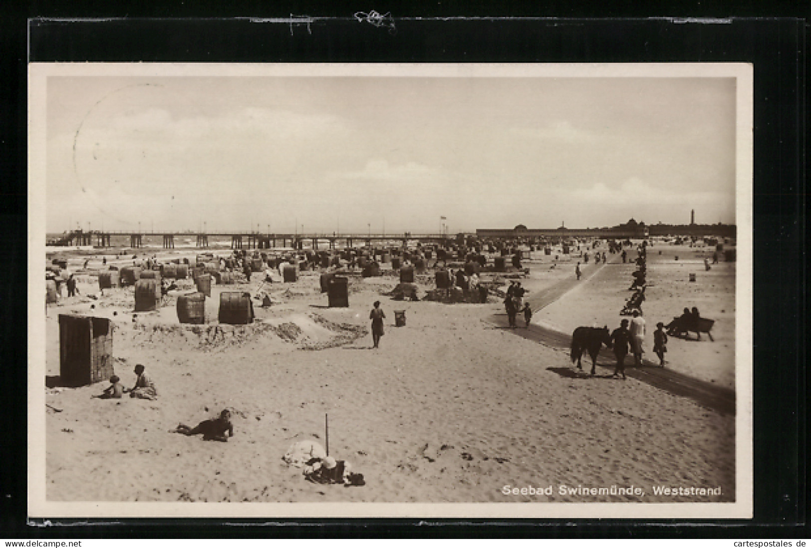 AK Swinemünde, Blick Auf Den Weststrand  - Pommern