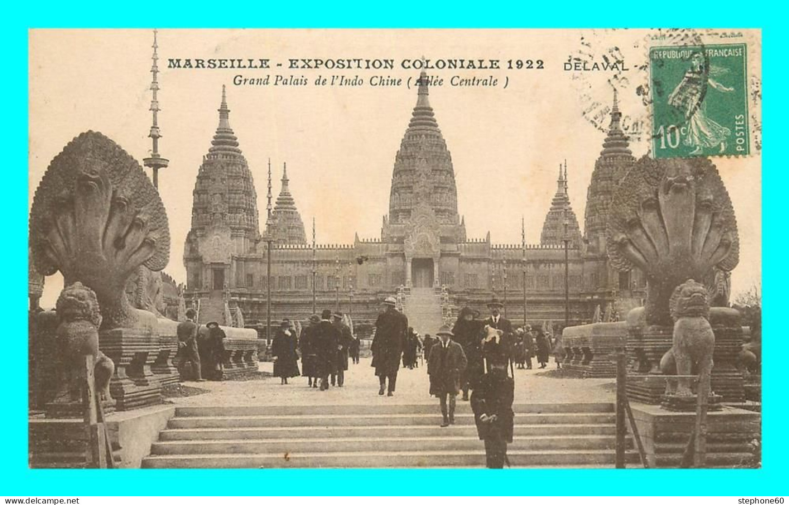 A821 / 287 13 - MARSEILLE Exposition Coloniale 1922 Grand Palais De L' Indo Chine - Expositions Coloniales 1906 - 1922