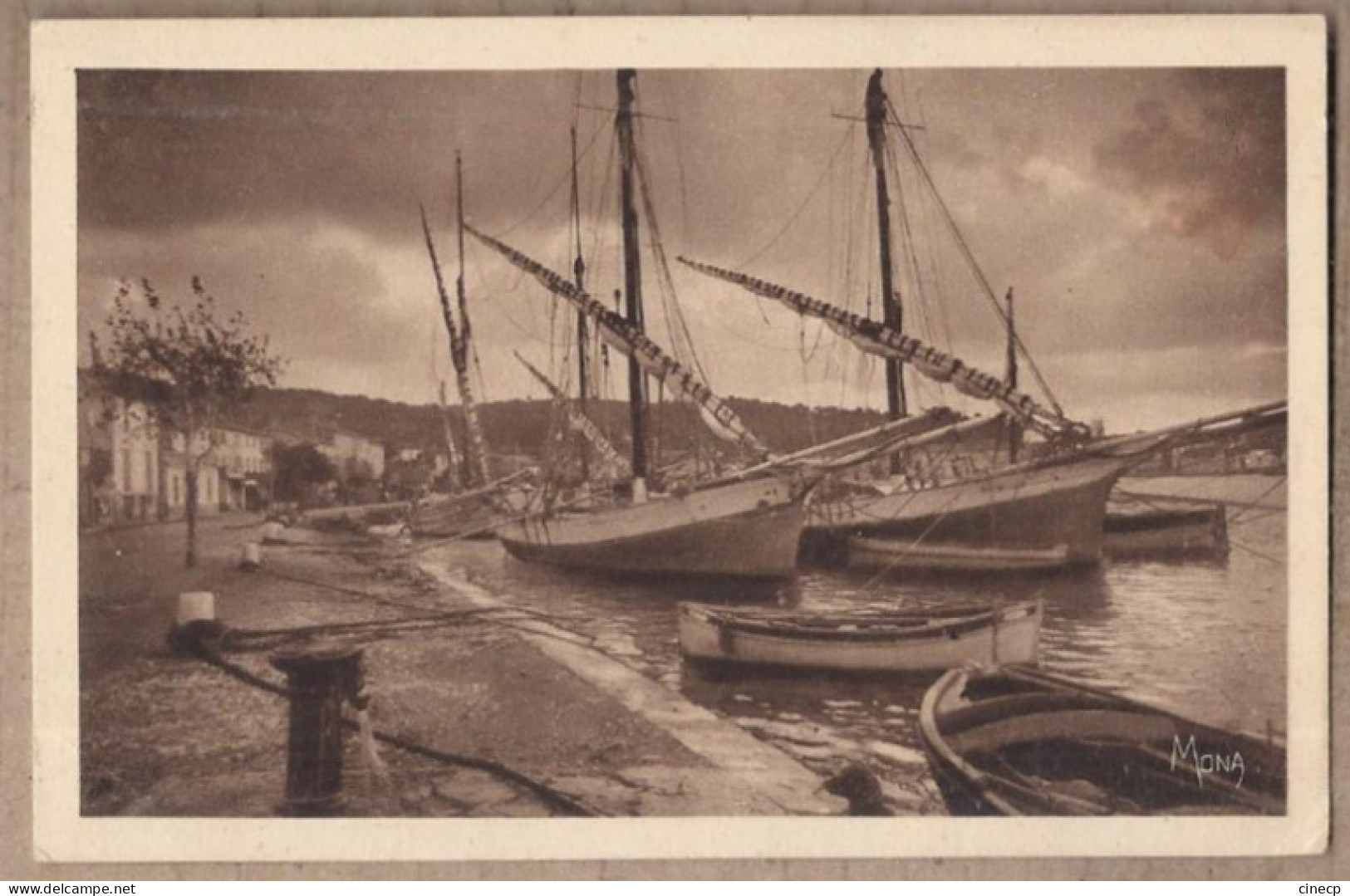 CPSM 83 - SAINT MANDRIER Environs De TOULON - Effet De Soir Au Creux Saint Georges - Bâteaux - Saint-Mandrier-sur-Mer