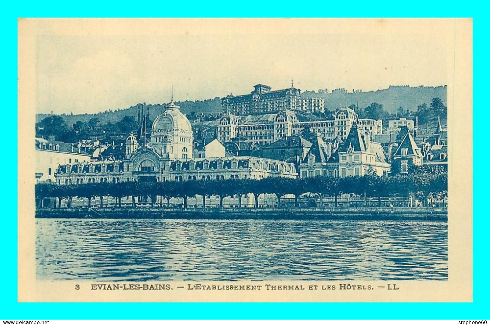 A825 / 267 74 - EVIAN LES BAINS Etablissement Thermal Et Les Hotels - Evian-les-Bains