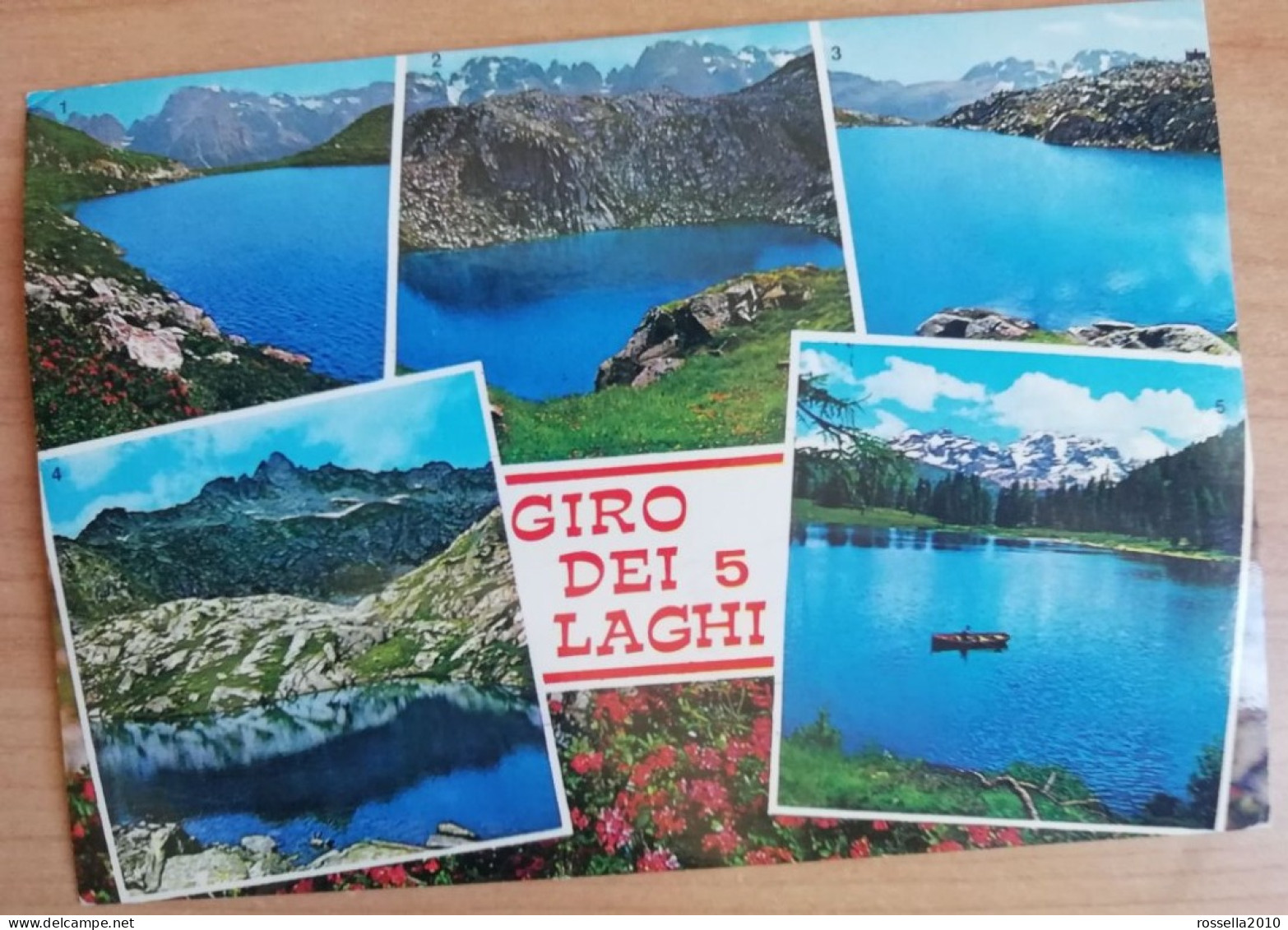 CARTOLINA ITALIA TRENTO MADONNA DI CAMPIGLIO GIRO LAGHI VEDUTINE SALUTI Italy Postcard ITALIEN Ansichtskarten - Trento