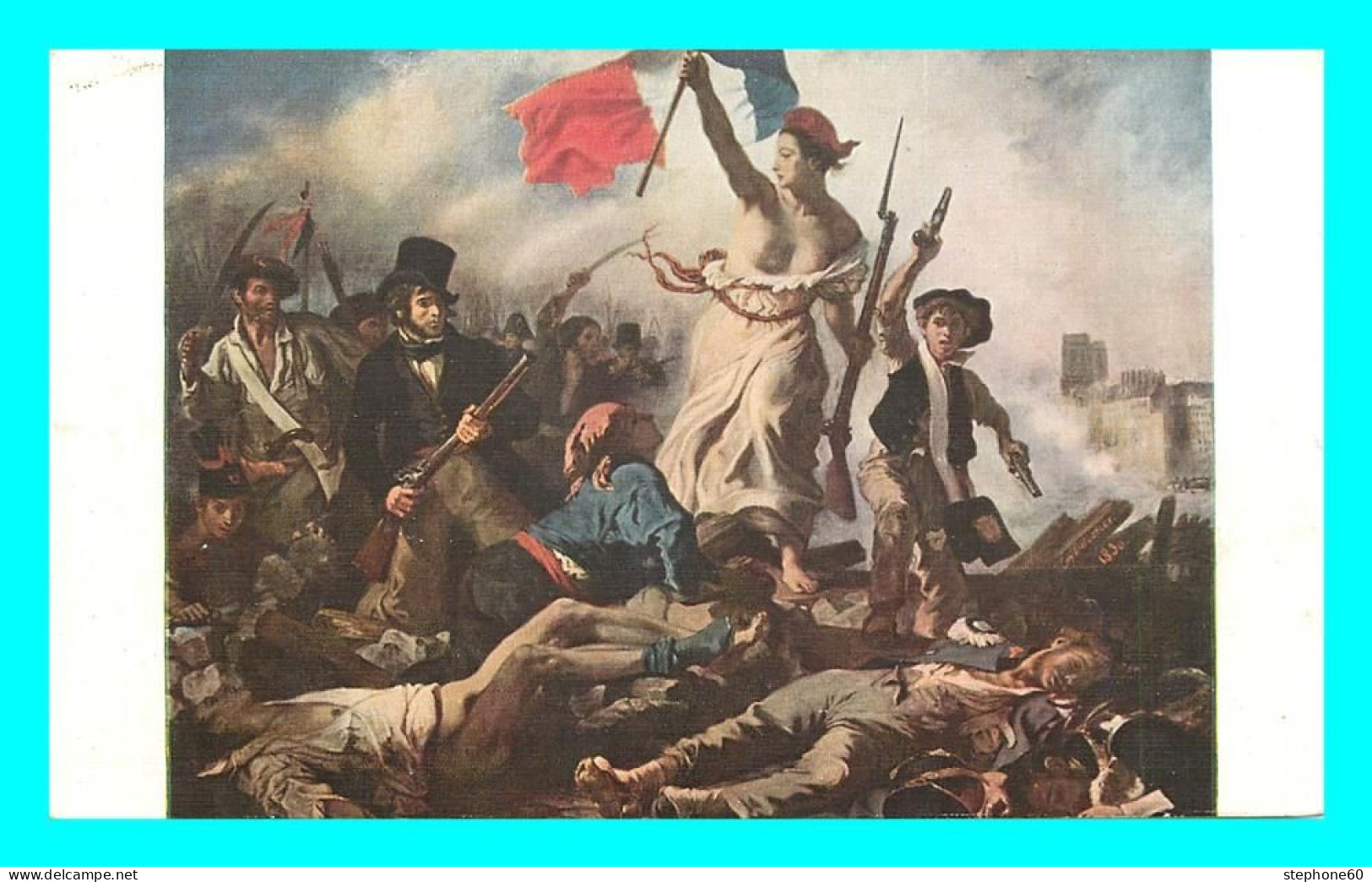 A826 / 141 Tableau Eugene DELACROIX La Barricade - Paintings