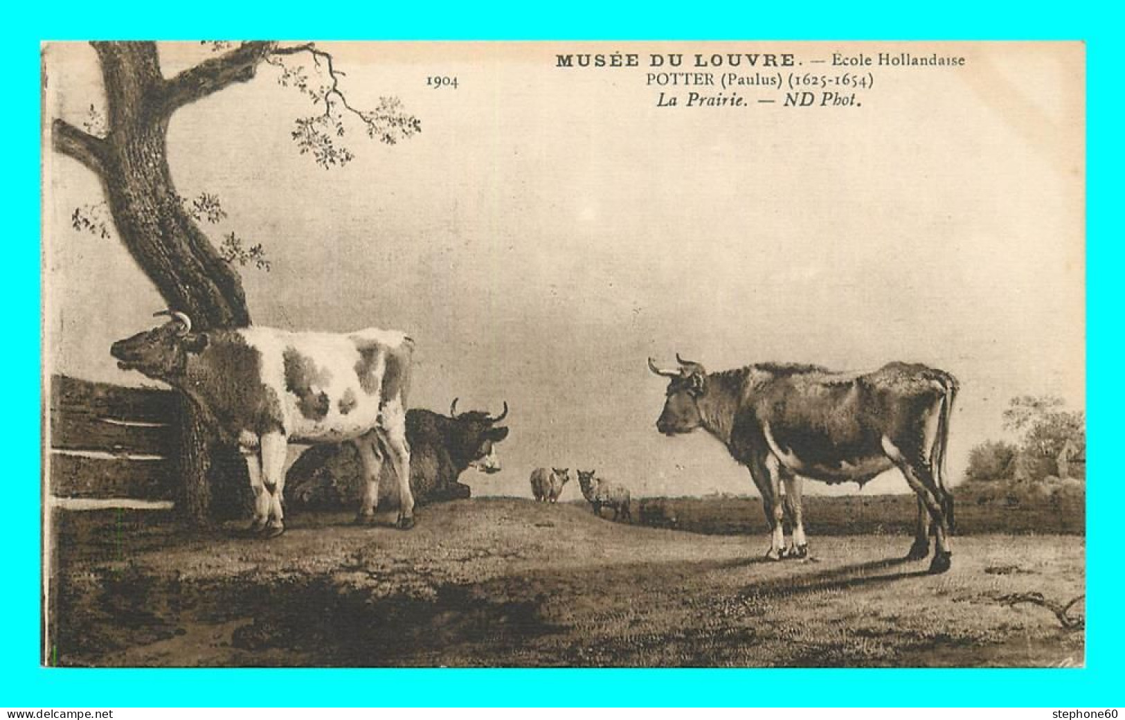 A826 / 319 VACHE Paris Musée Du Louvre POTTER La Prairie - Cows