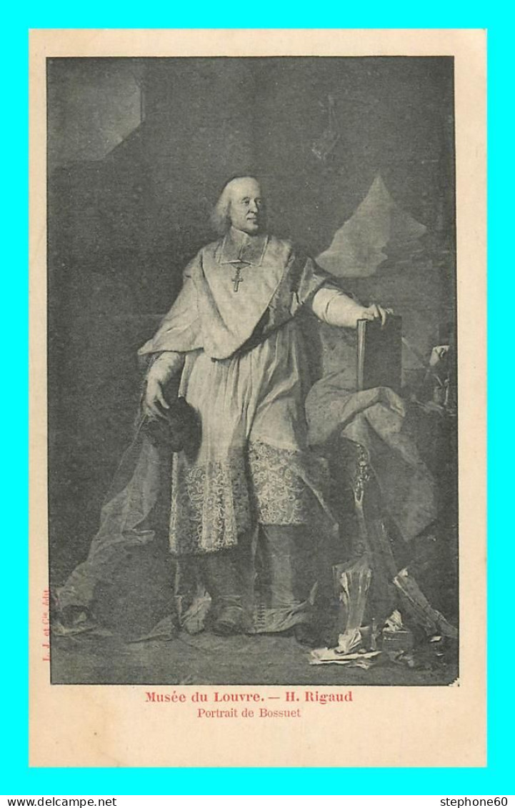 A826 / 469 Tableau Musée Du Louvre H. Rigaud Portrait De Bossuet - Malerei & Gemälde