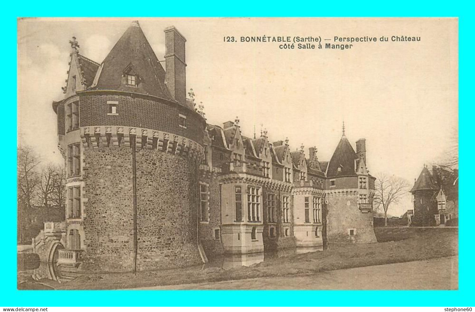 A823 / 273 72 - BONNETABLE Perspective Du Chateau Coté Salle à Manger - Bonnetable