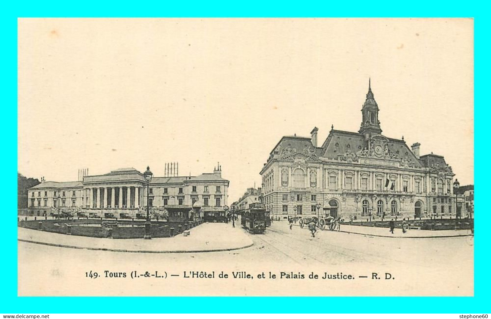 A823 / 405 37 - TOURS Hotel De Ville Et Palais De Justice - Tours