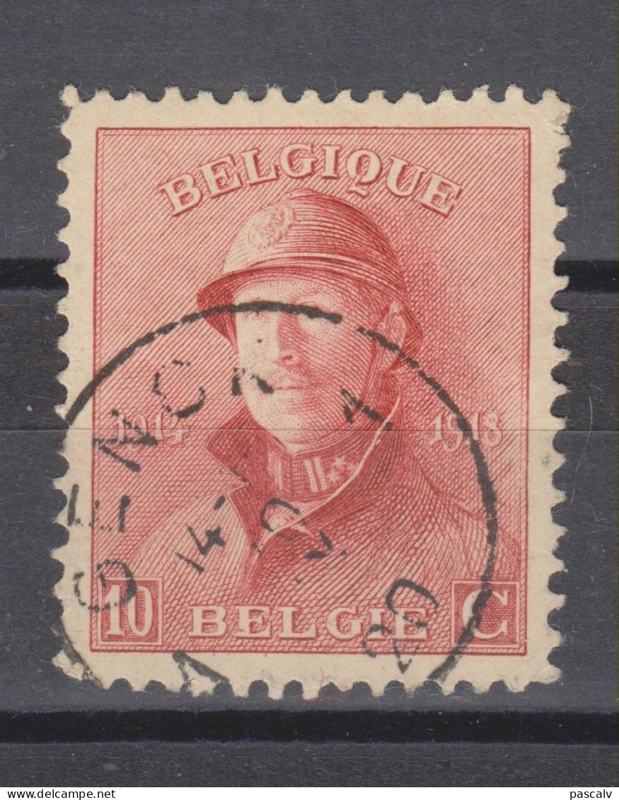 COB 168 Oblitération Centrale GENCK 1 - 1919-1920 Albert Met Helm