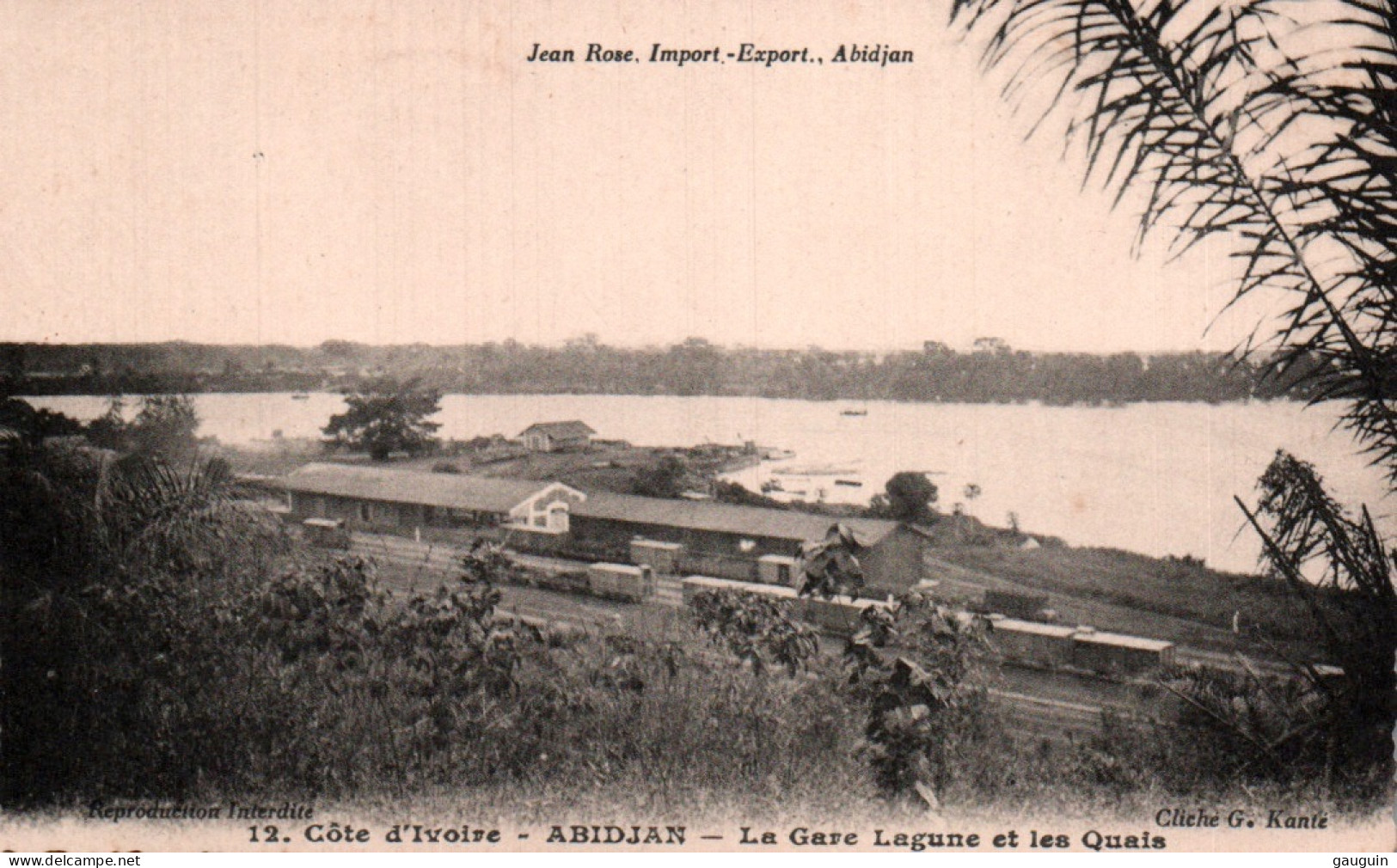 CPA - ABIDJAN - La Gare Lagune Et Les Quais - Edition G.Kante - Ivory Coast