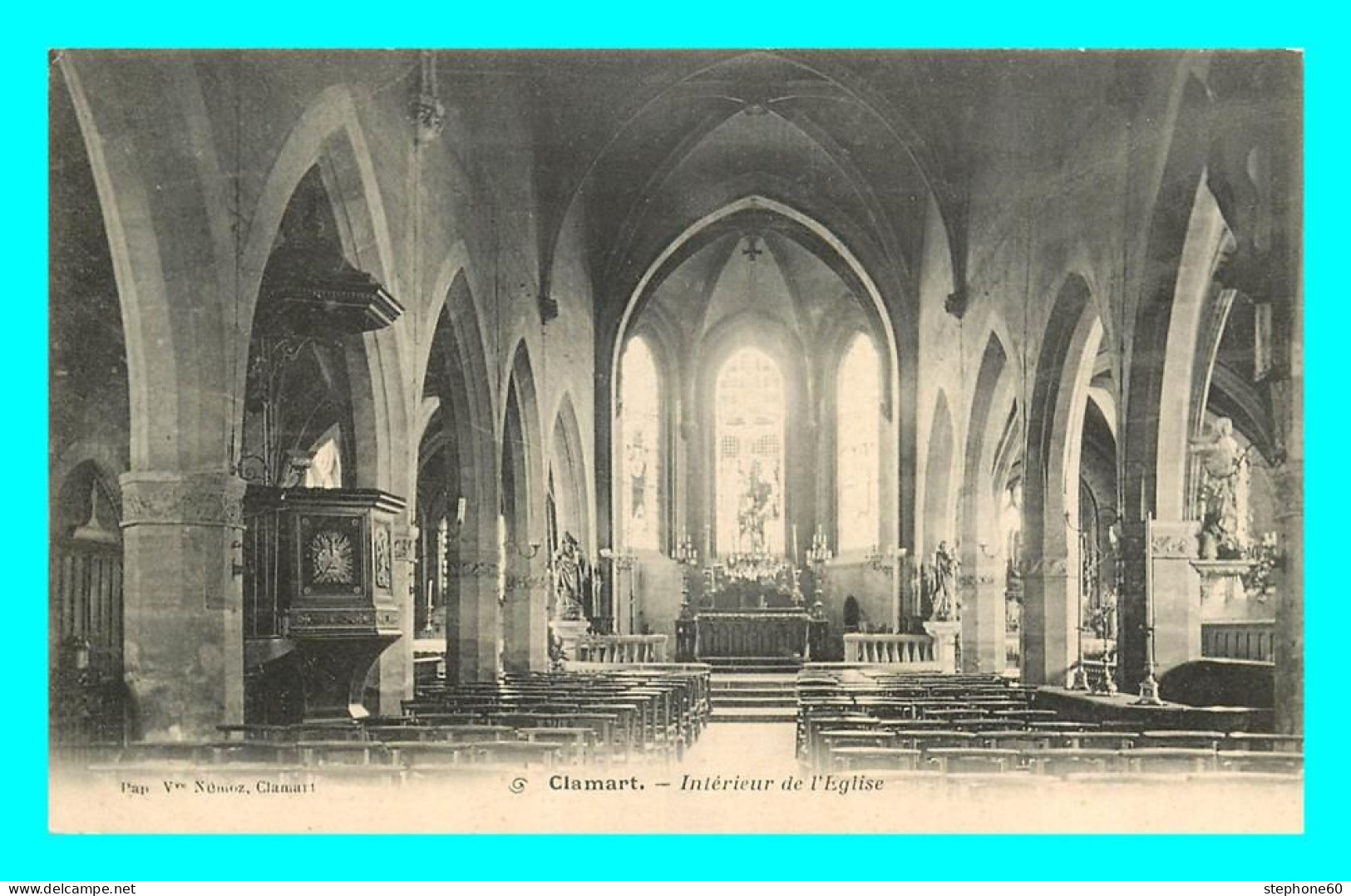 A824 / 175 92 - CLAMART Intérieur De L'Eglise - Clamart