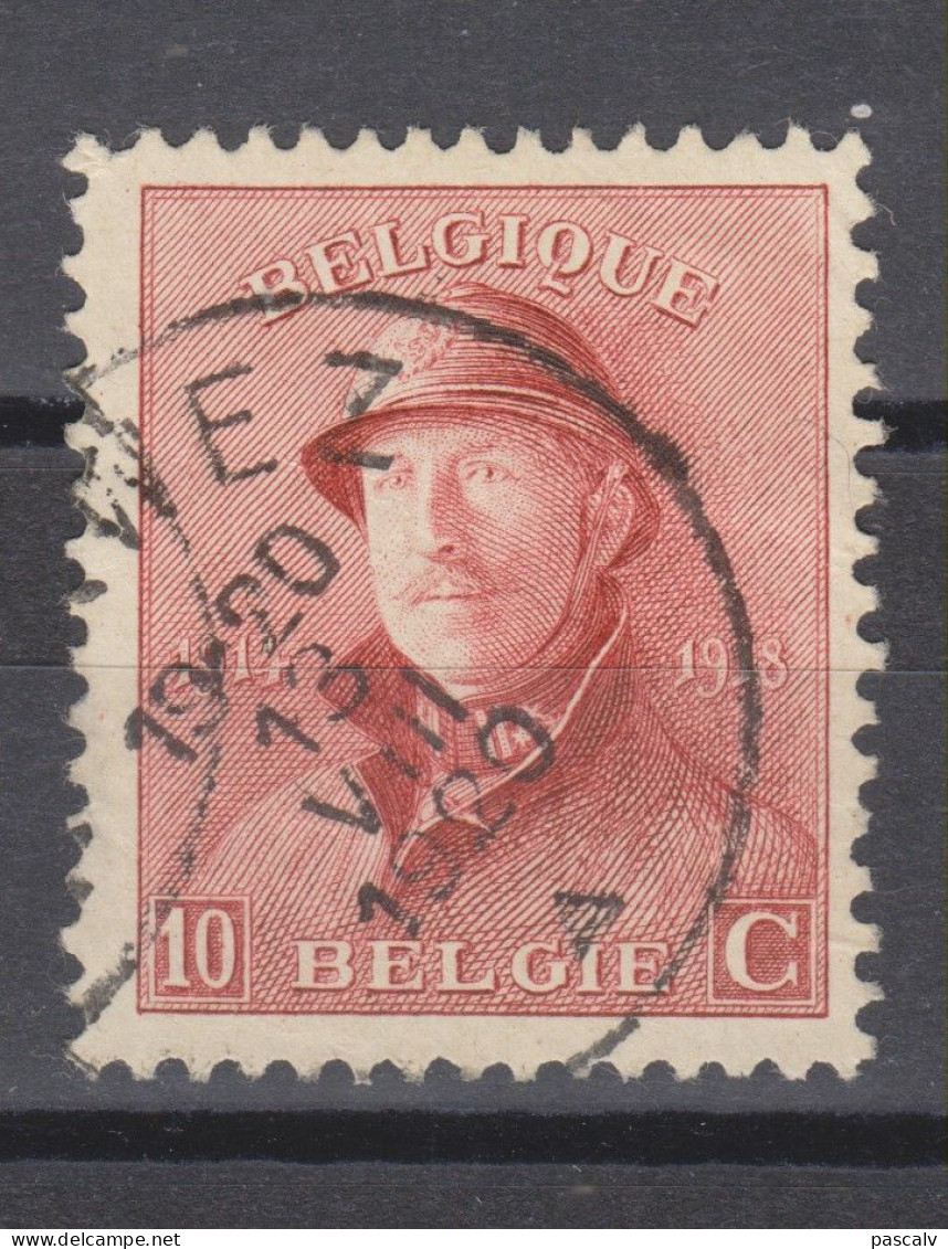 COB 168 Oblitération Centrale PERWEZ - 1919-1920 Albert Met Helm