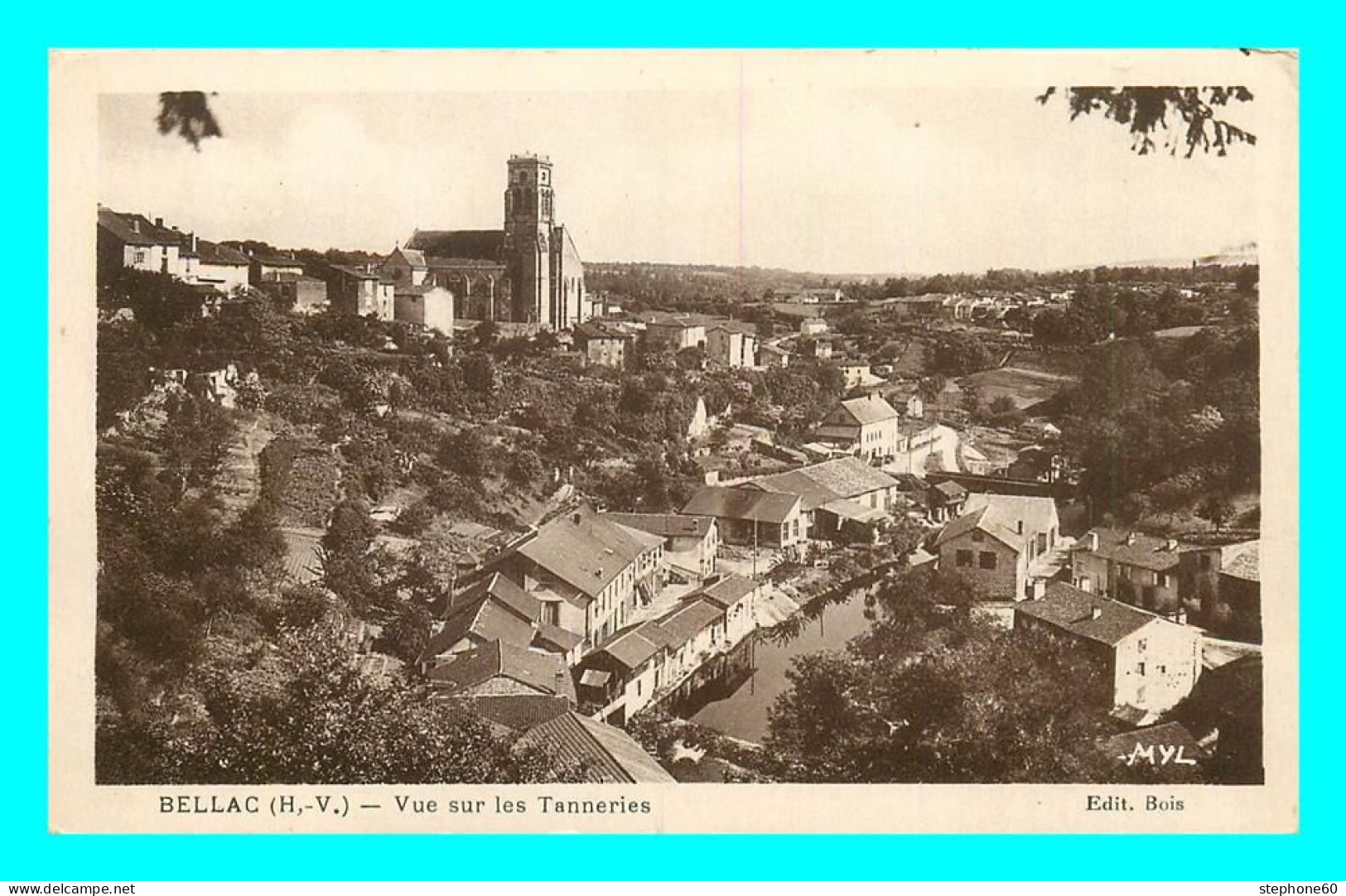 A826 / 025 87 - BELLAC Vue Sur Les Tanneries - Bellac