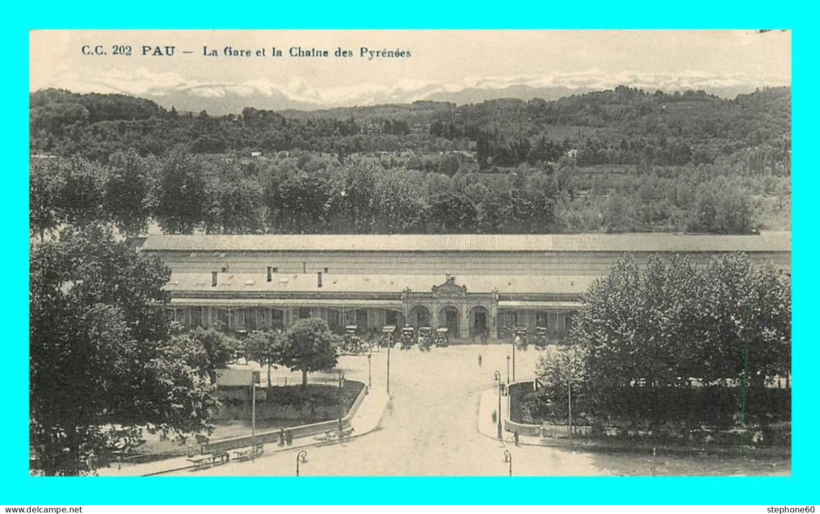 A826 / 087 64 - PAU La Gare Et Chaine Des Pyrénées - Pau