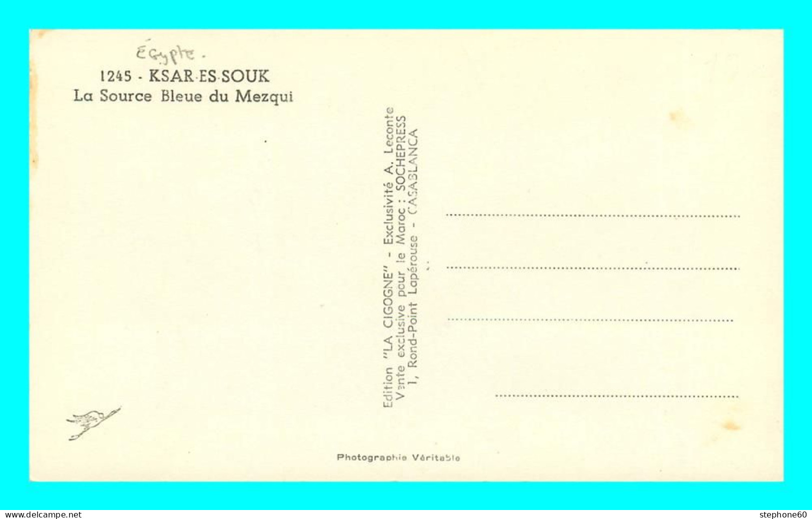 A830 / 517 Maroc KSAR ES SOUK Source Bleue Du Mezqui - Sonstige & Ohne Zuordnung
