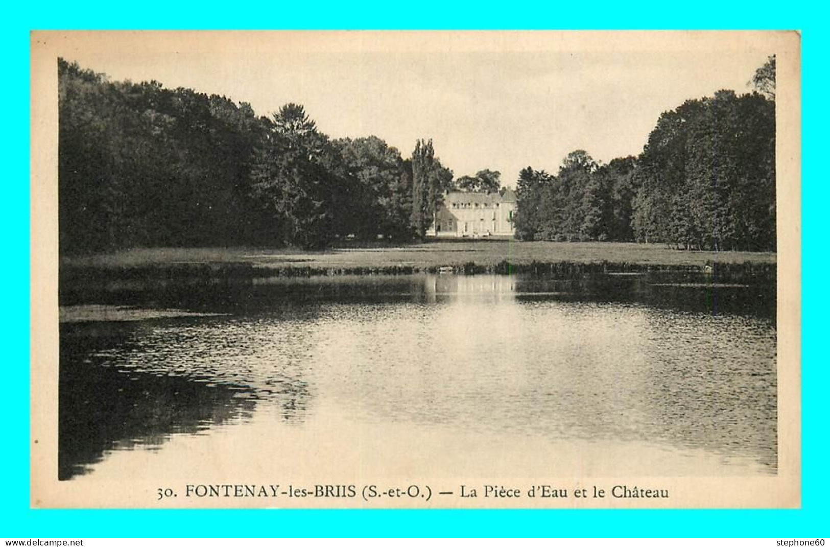 A830 / 243 91 - FONTENAY LES BRIIS Piece D'Eau Et Chateau - Other & Unclassified