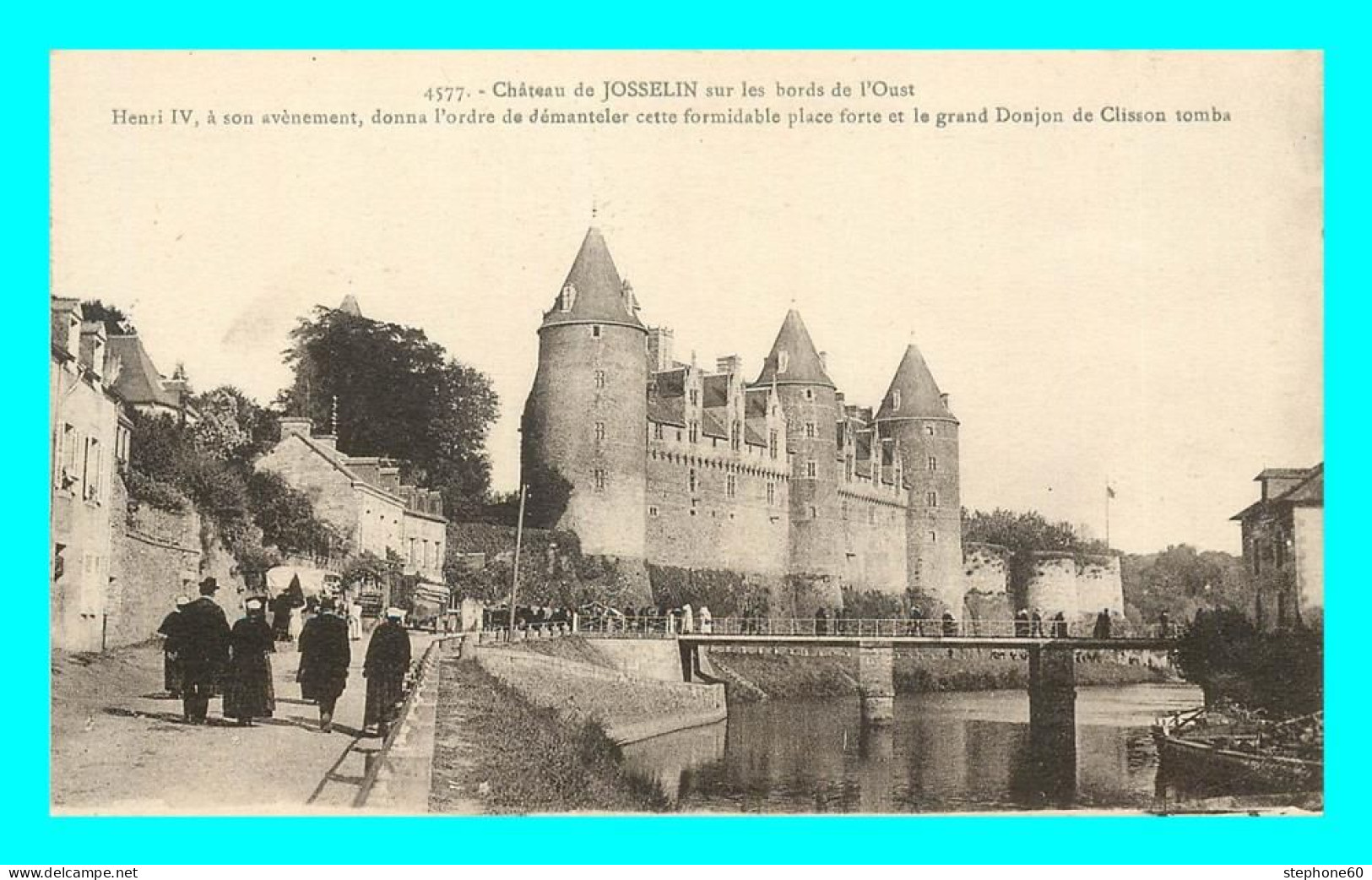 A826 / 645 56 - JOSSELIN Chateau Sur Les Bords De L'Oust - Josselin