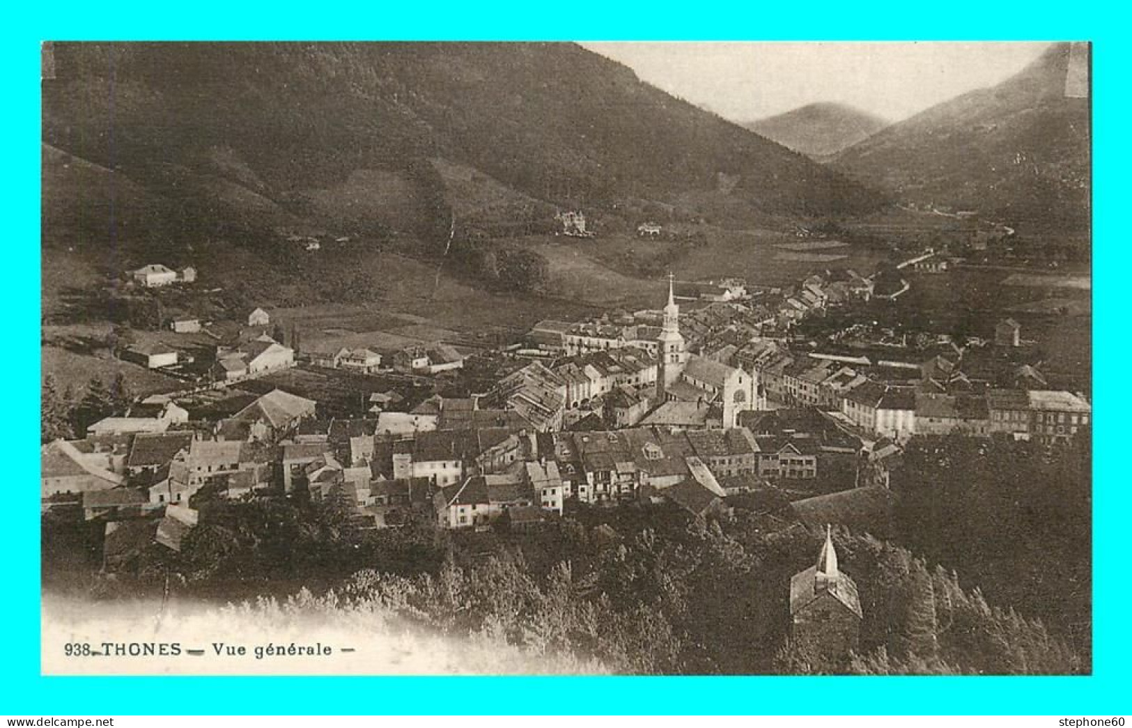 A827 / 017 74 - THONES Vue Générale - Thônes