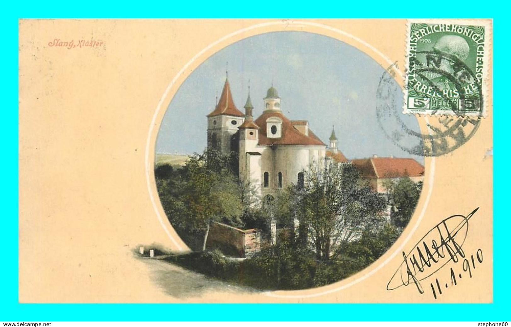 A827 / 007 Tchequie Slany Klaster ( Timbre ) - Czech Republic