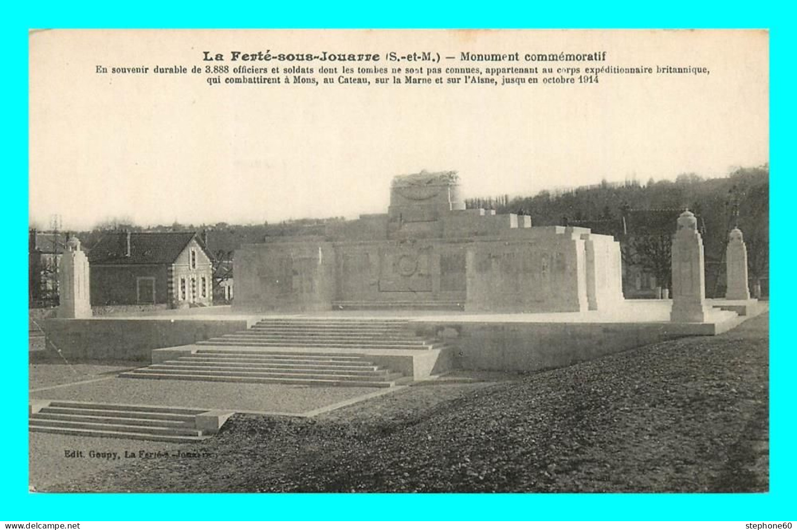 A827 / 083 77 - LA FERTE SOUS JOUARRE Monument Commémoratif - La Ferte Sous Jouarre