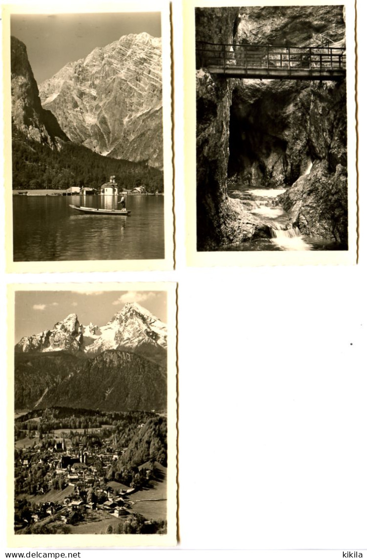 12 Photos 9 X 6.5 Allemagne Bavière BERCHTESGADEN - KÖNIGSSEE - RAMSAU (légendes Dans Description) - Berchtesgaden